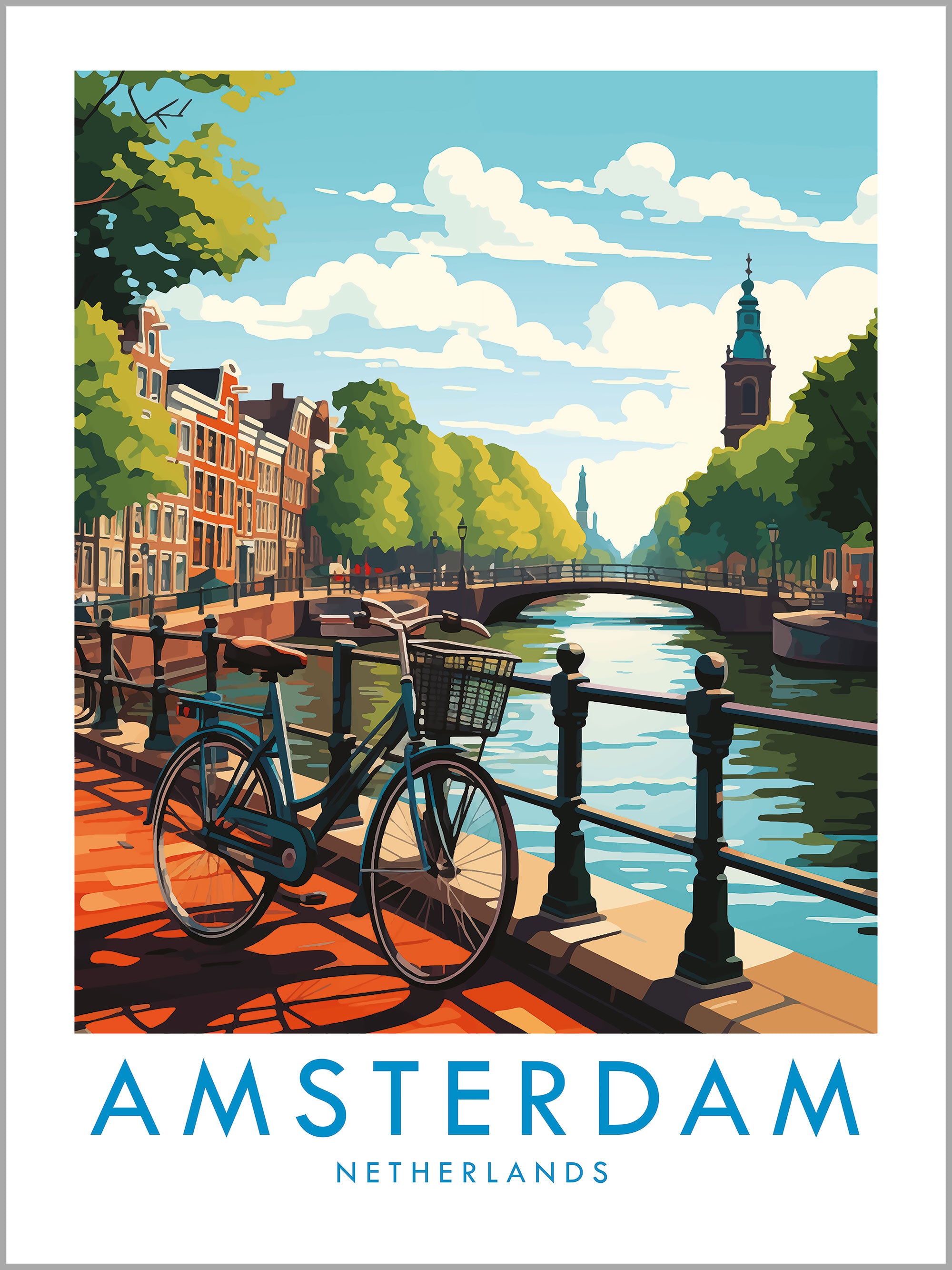 Amsterdam Travel Print