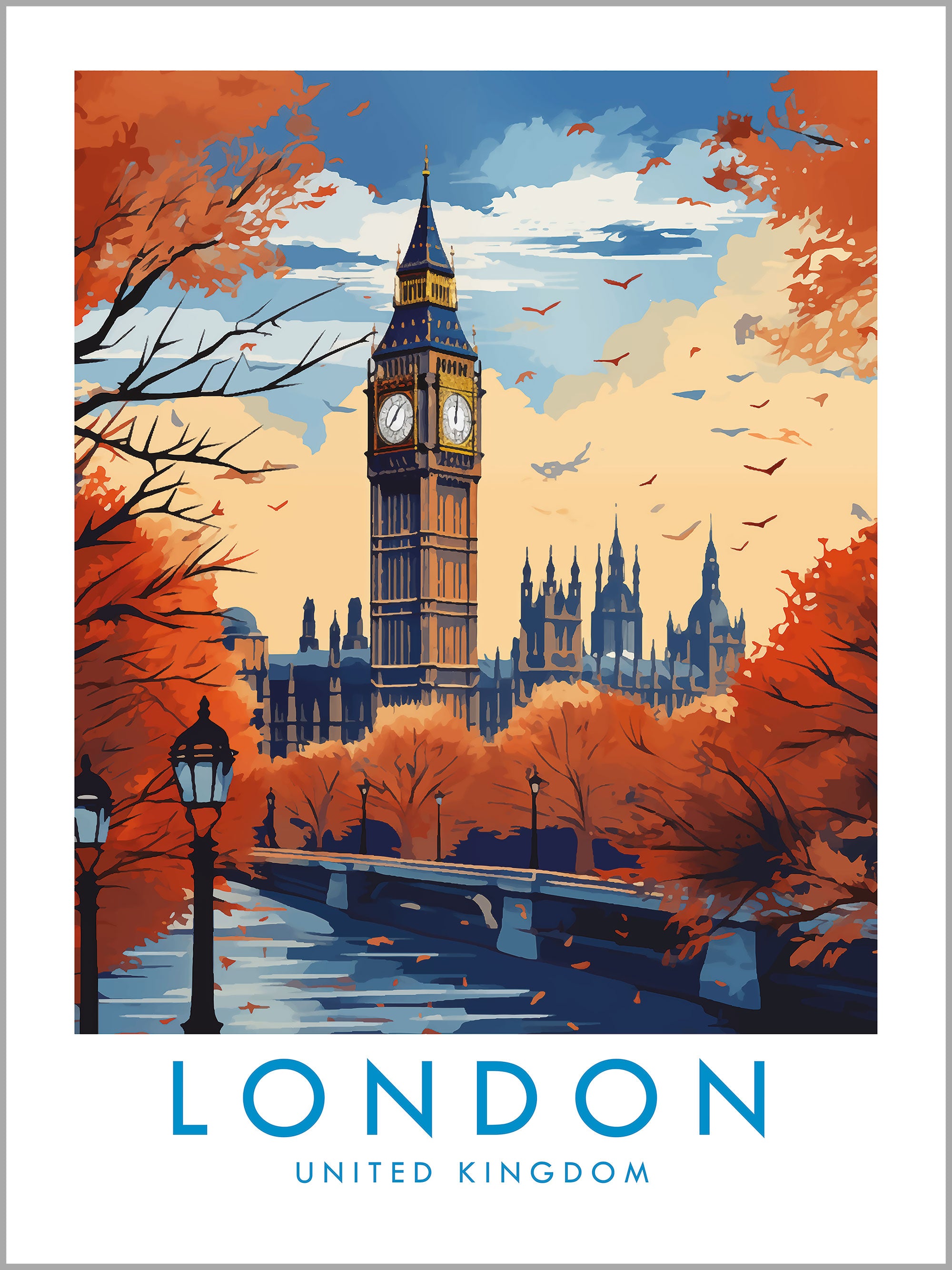London Travel Print