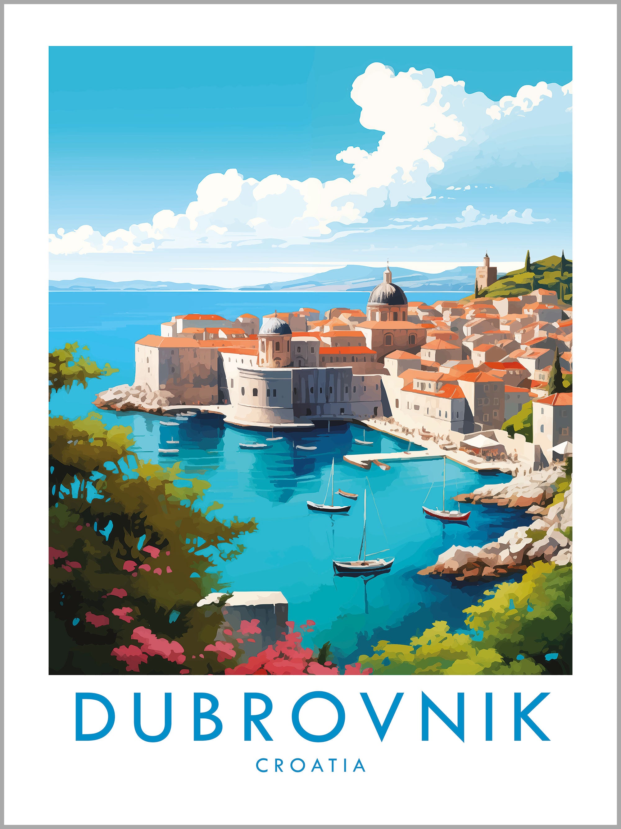 Dubrovnik Travel Print