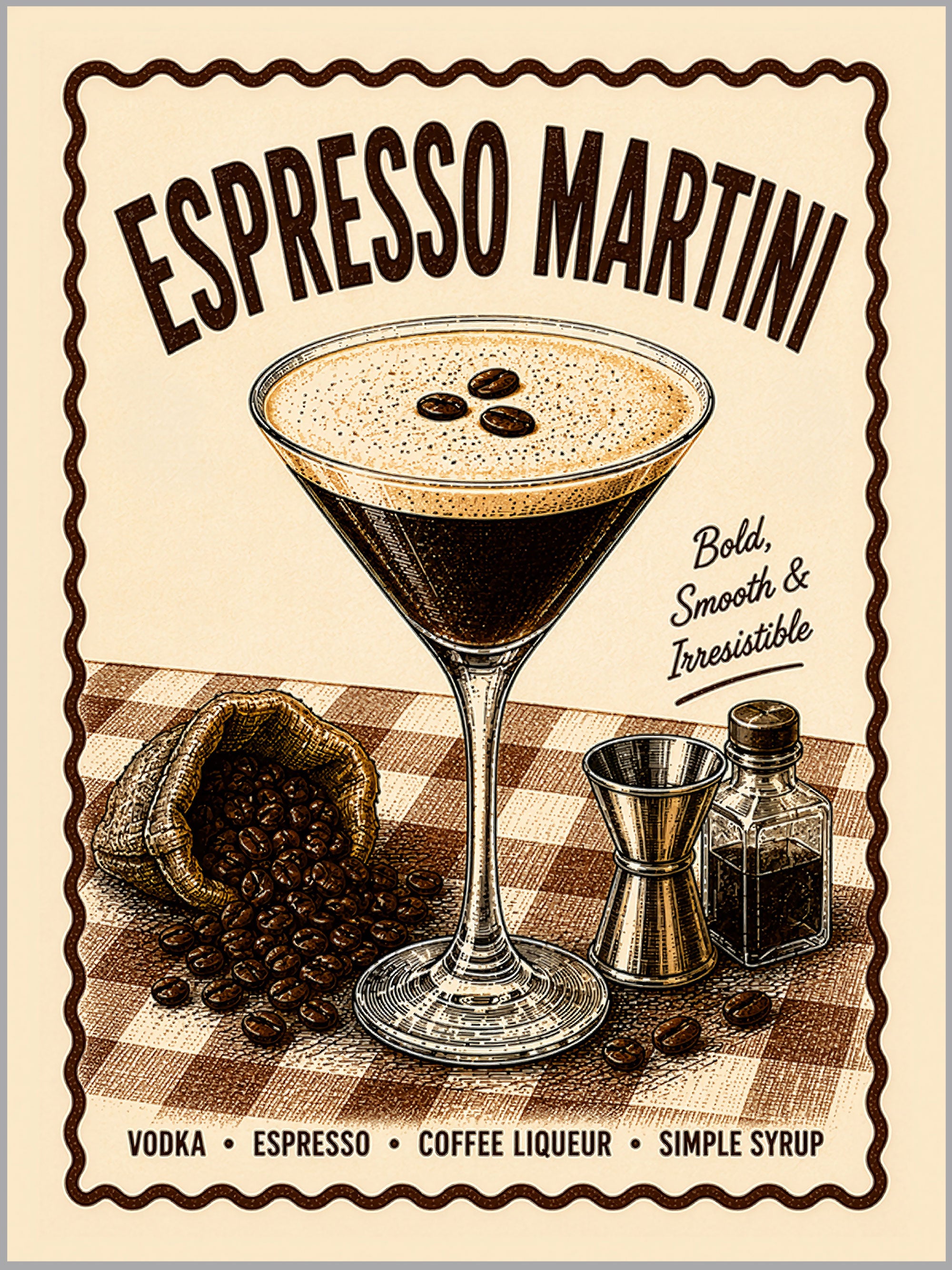 Espresso Martini Cocktail Print