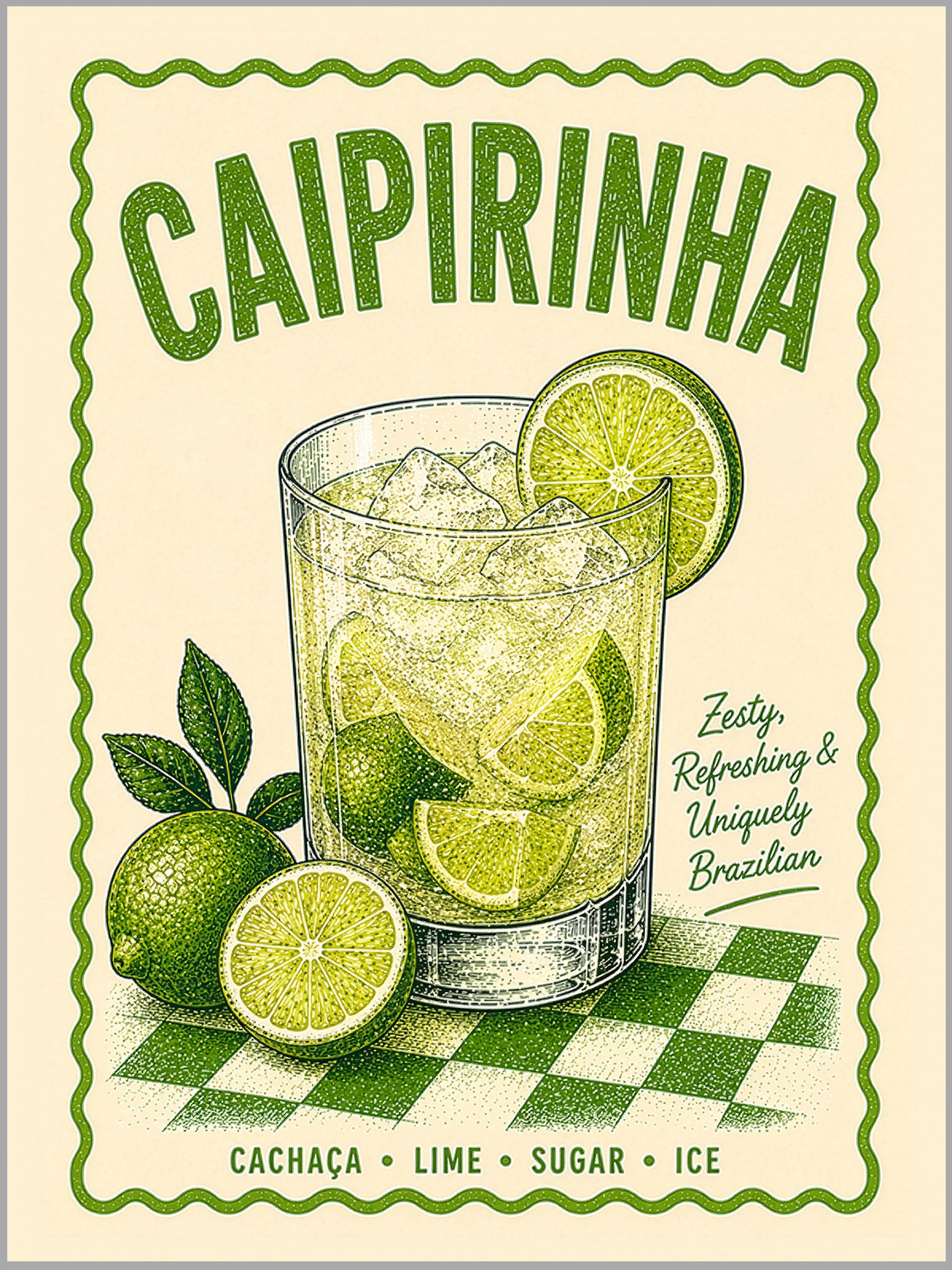 Caipirinha Cocktail Print