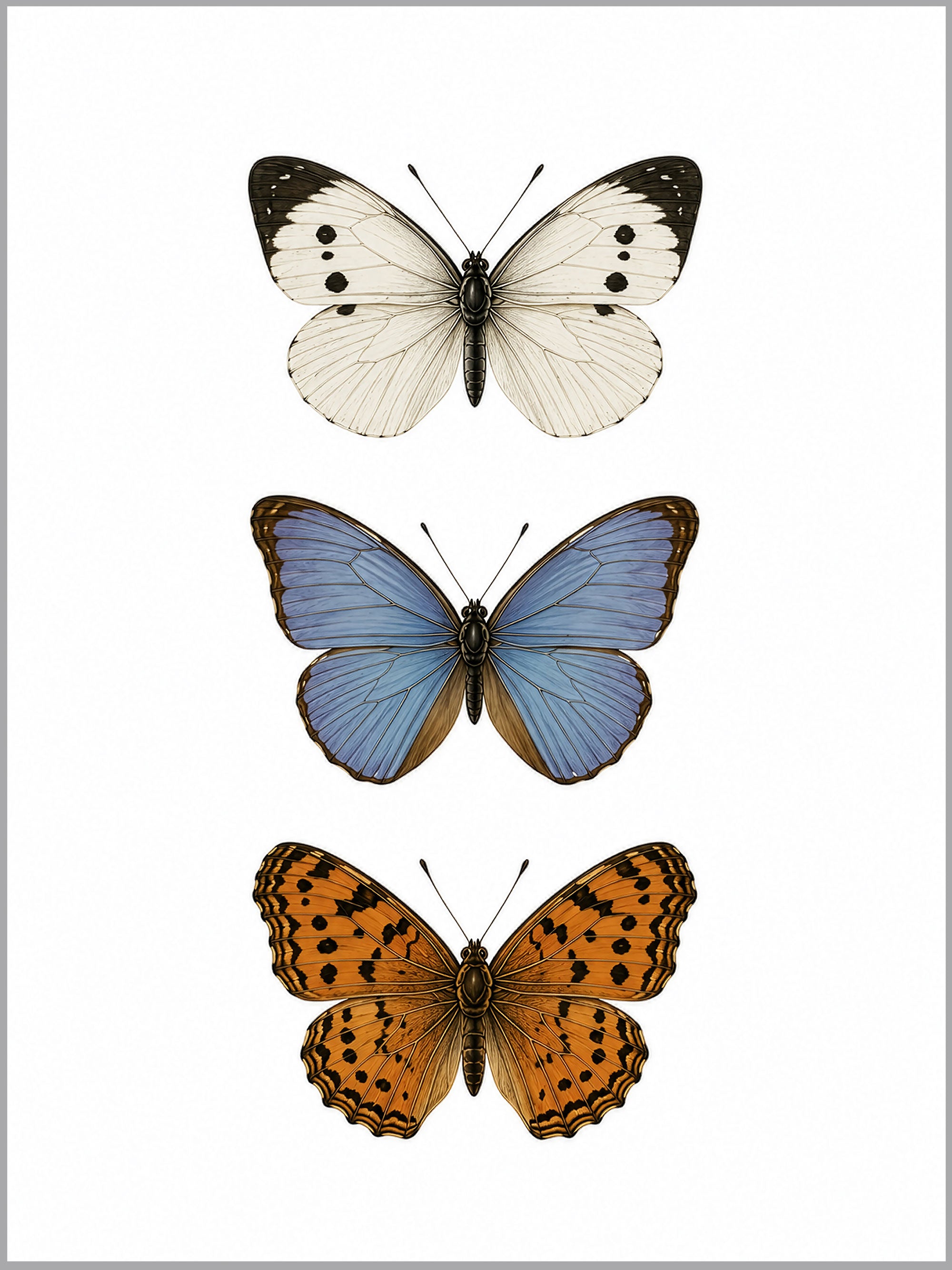 Vintage Butterfly Print