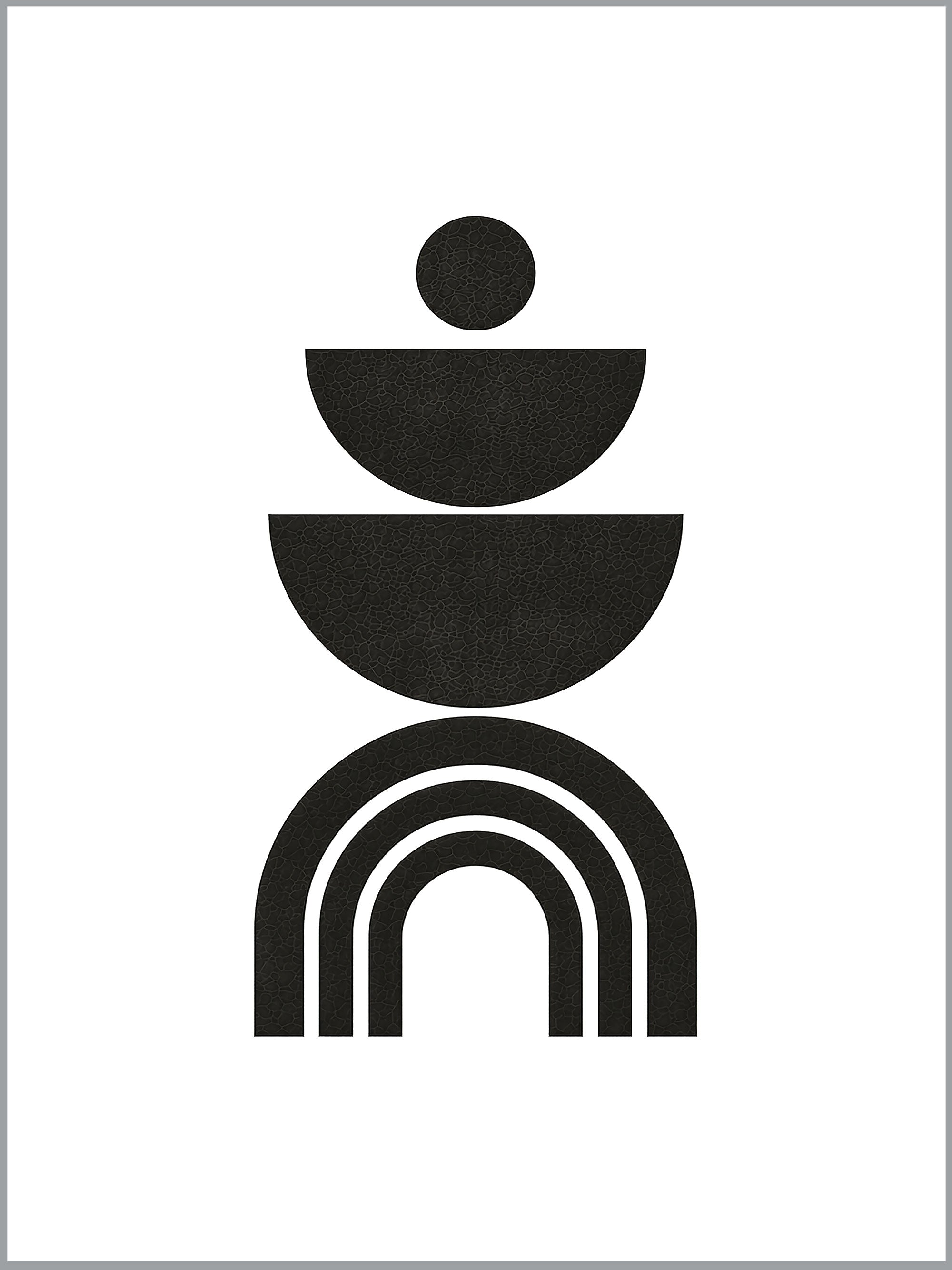 Minimalist Rainbow Geometry Print