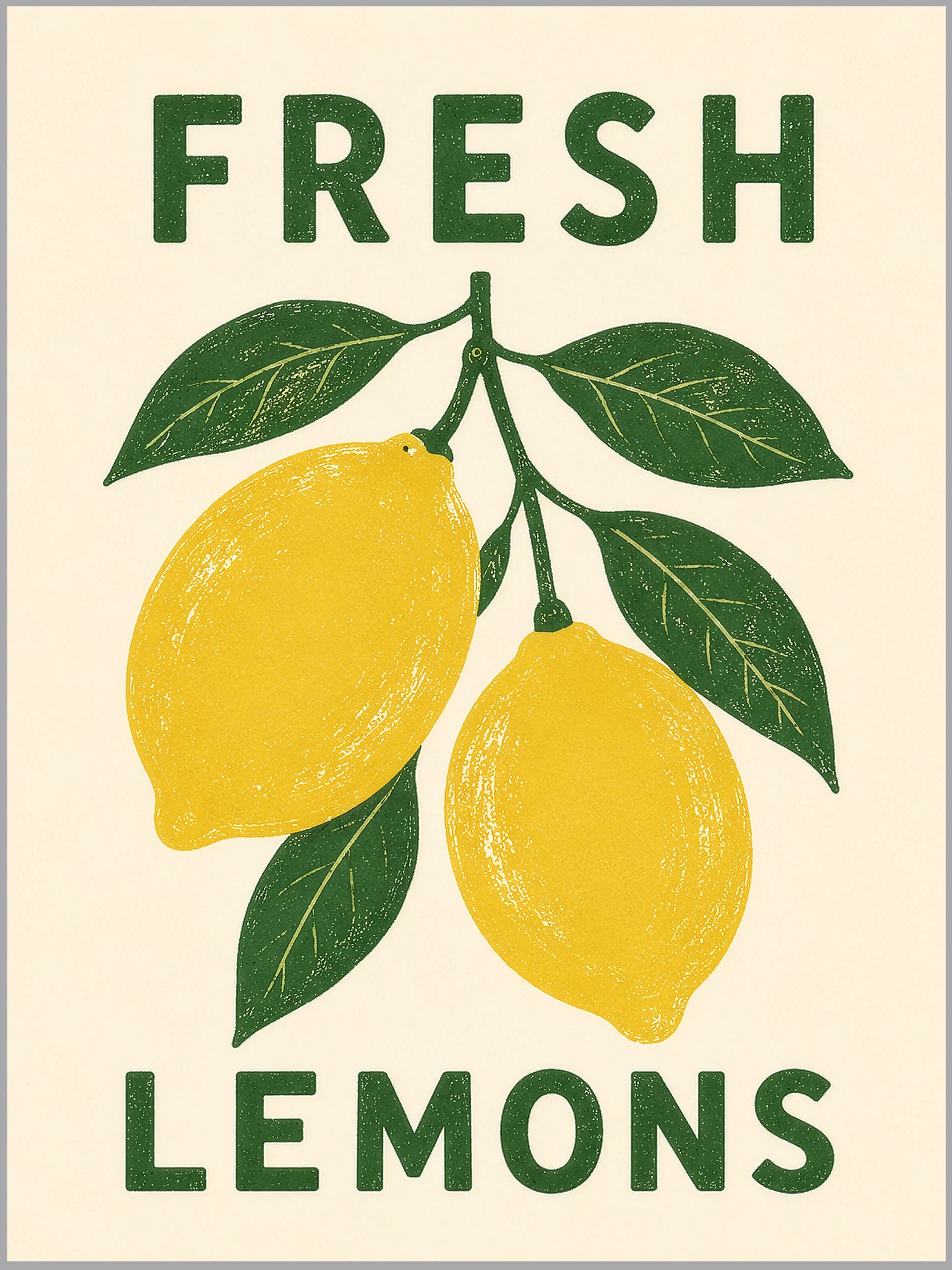 Fresh Lemons Print