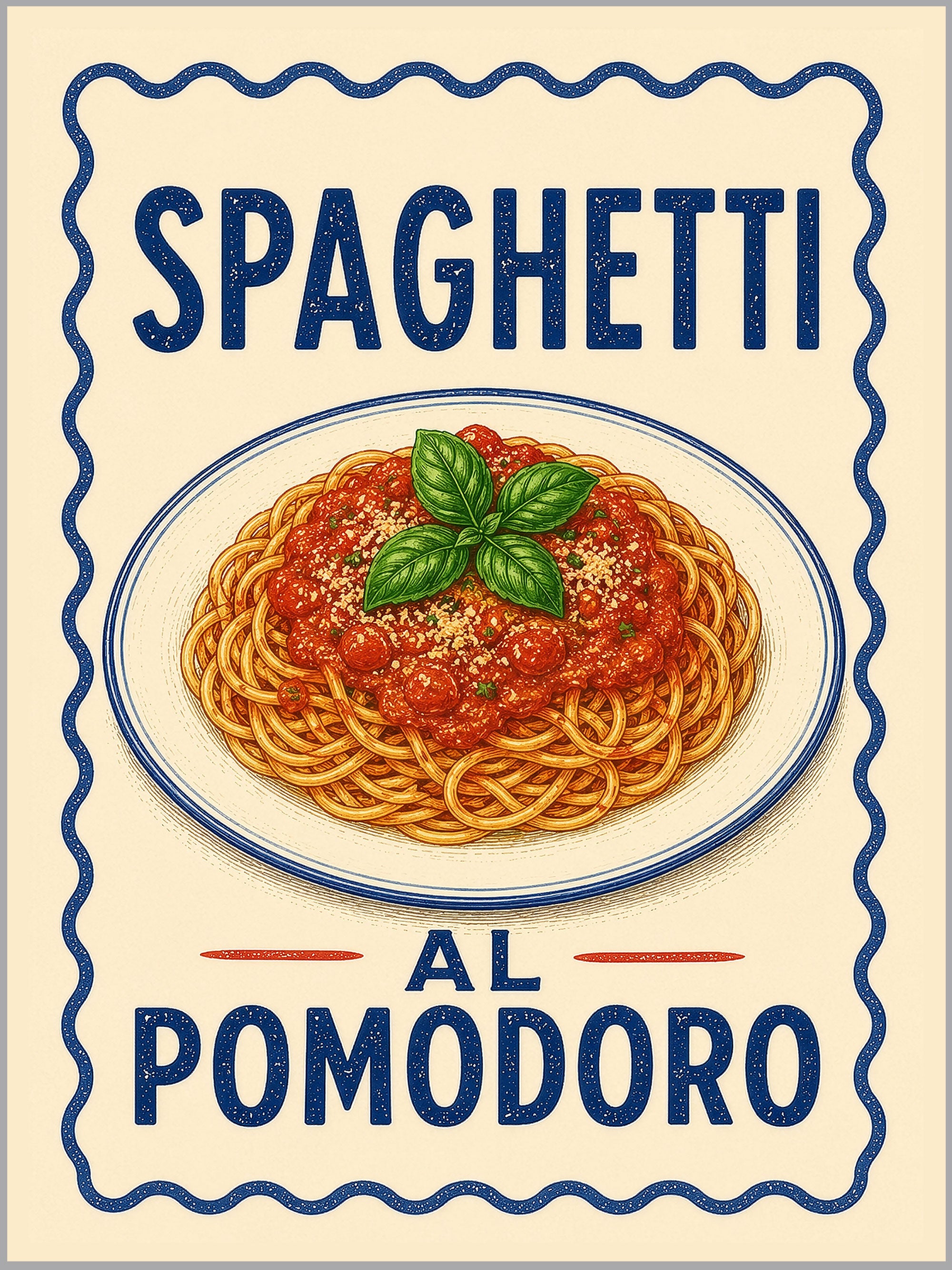 Spaghetti al Pomodoro Print