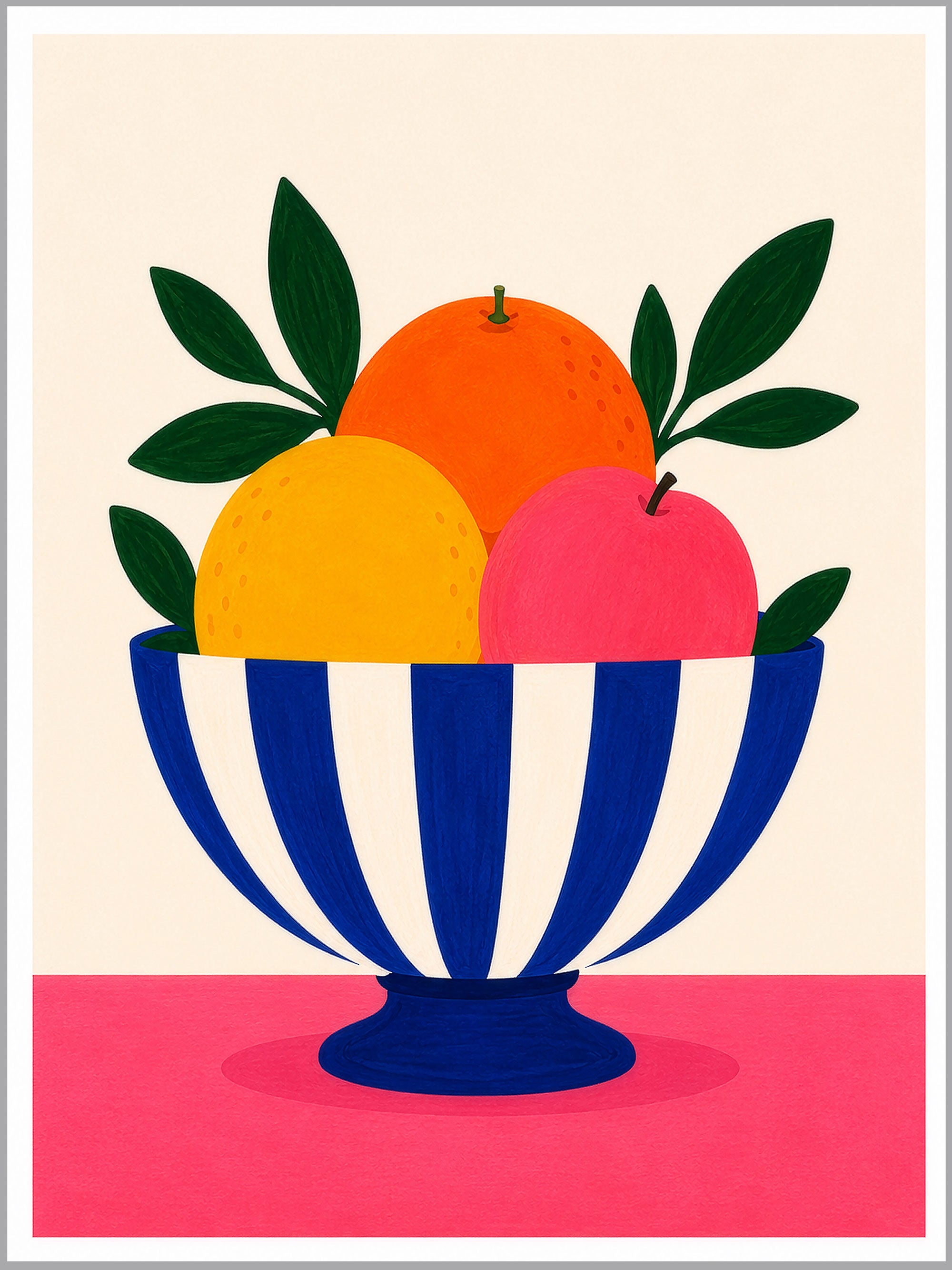 Colourful Fruit Bowl Print