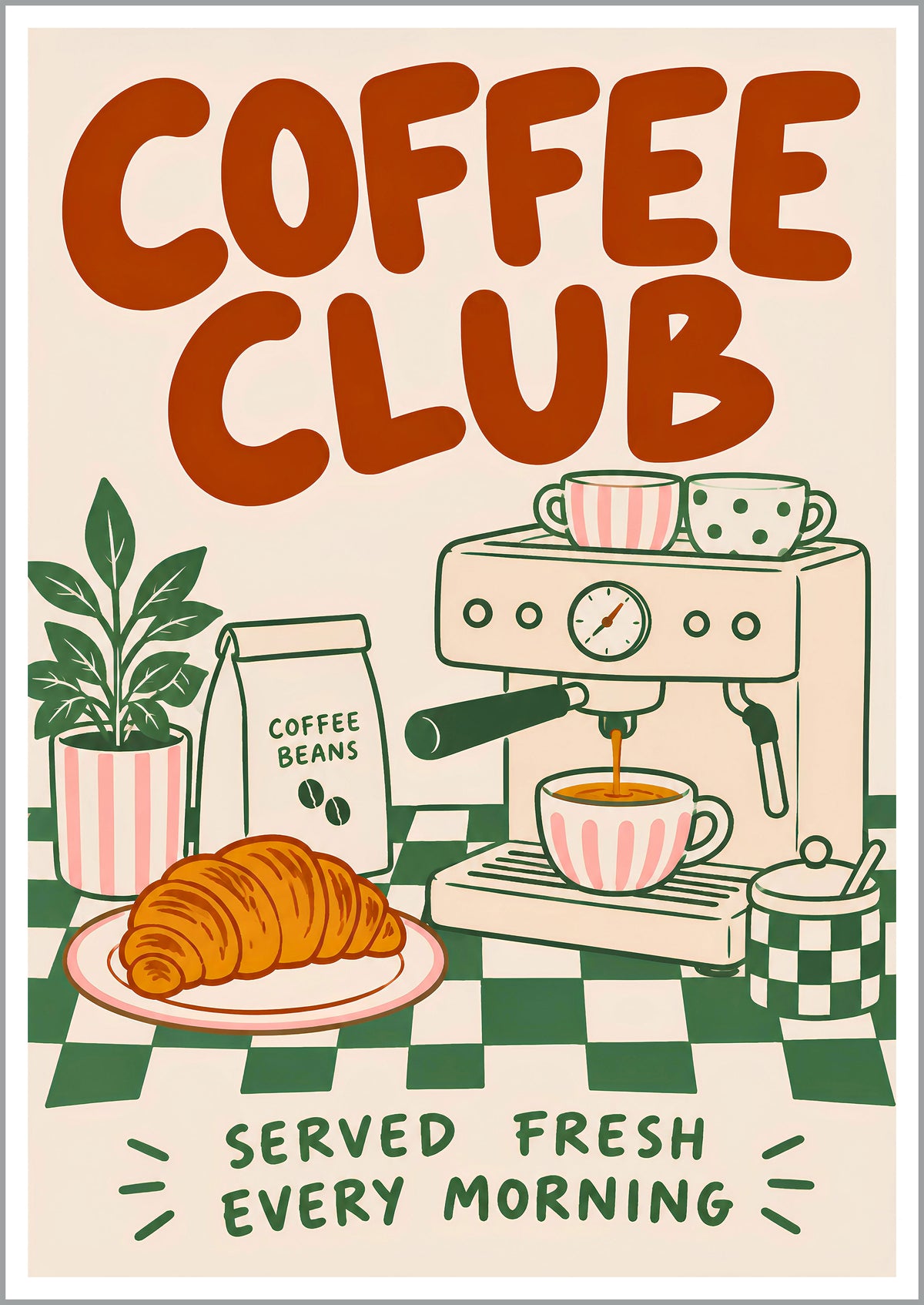 Coffee Club Print