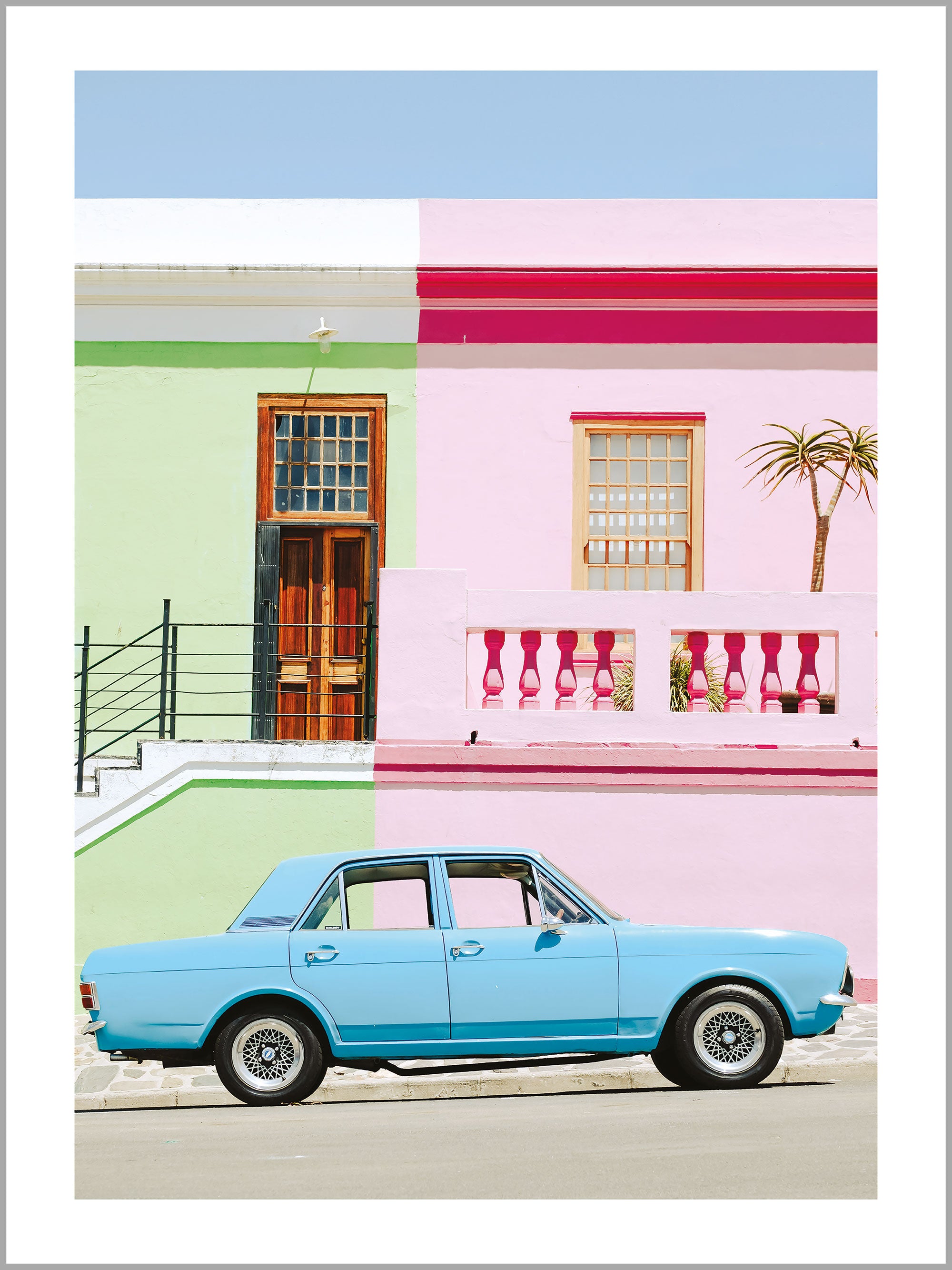 Pastel Car Street Print