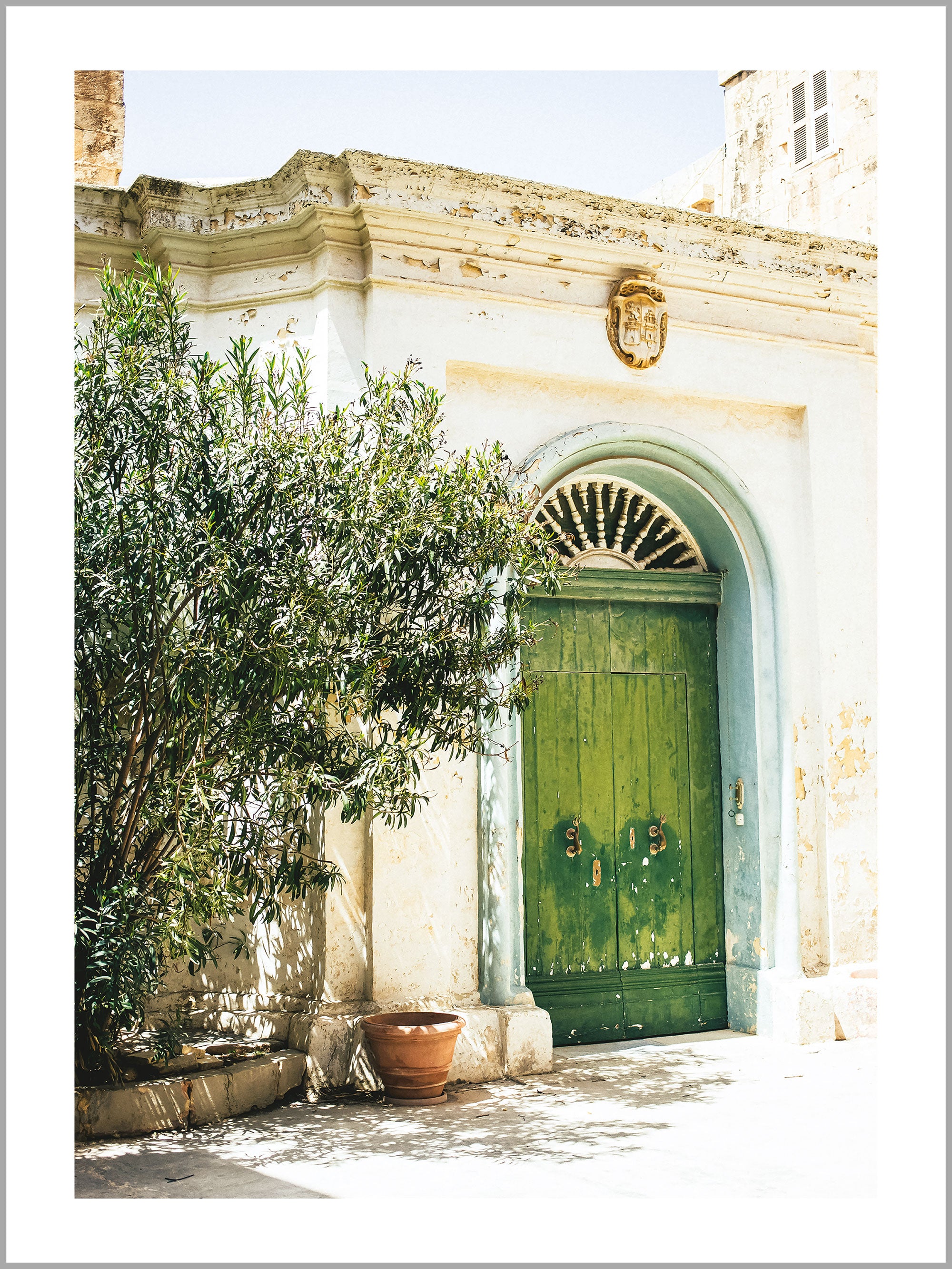 Mediterranean Green Door Print