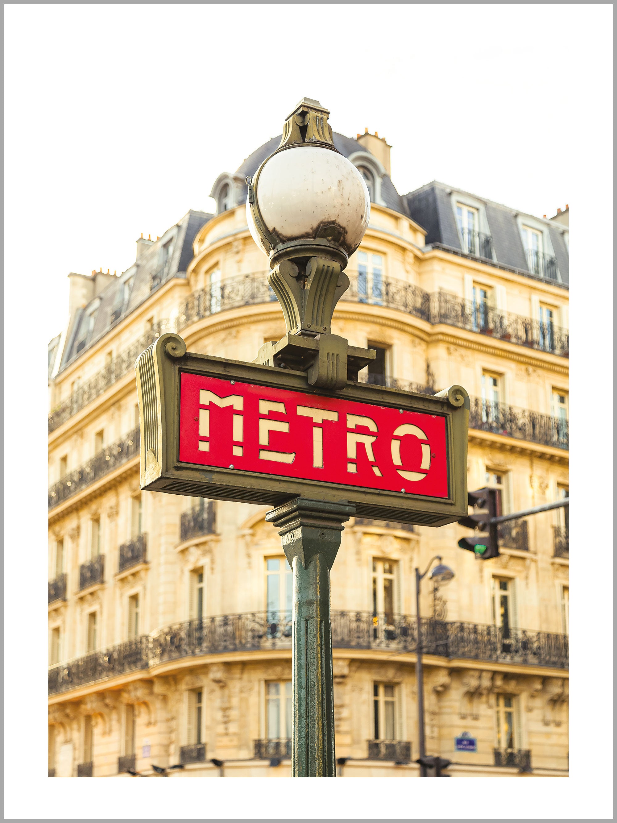 Paris Metro Sign Print