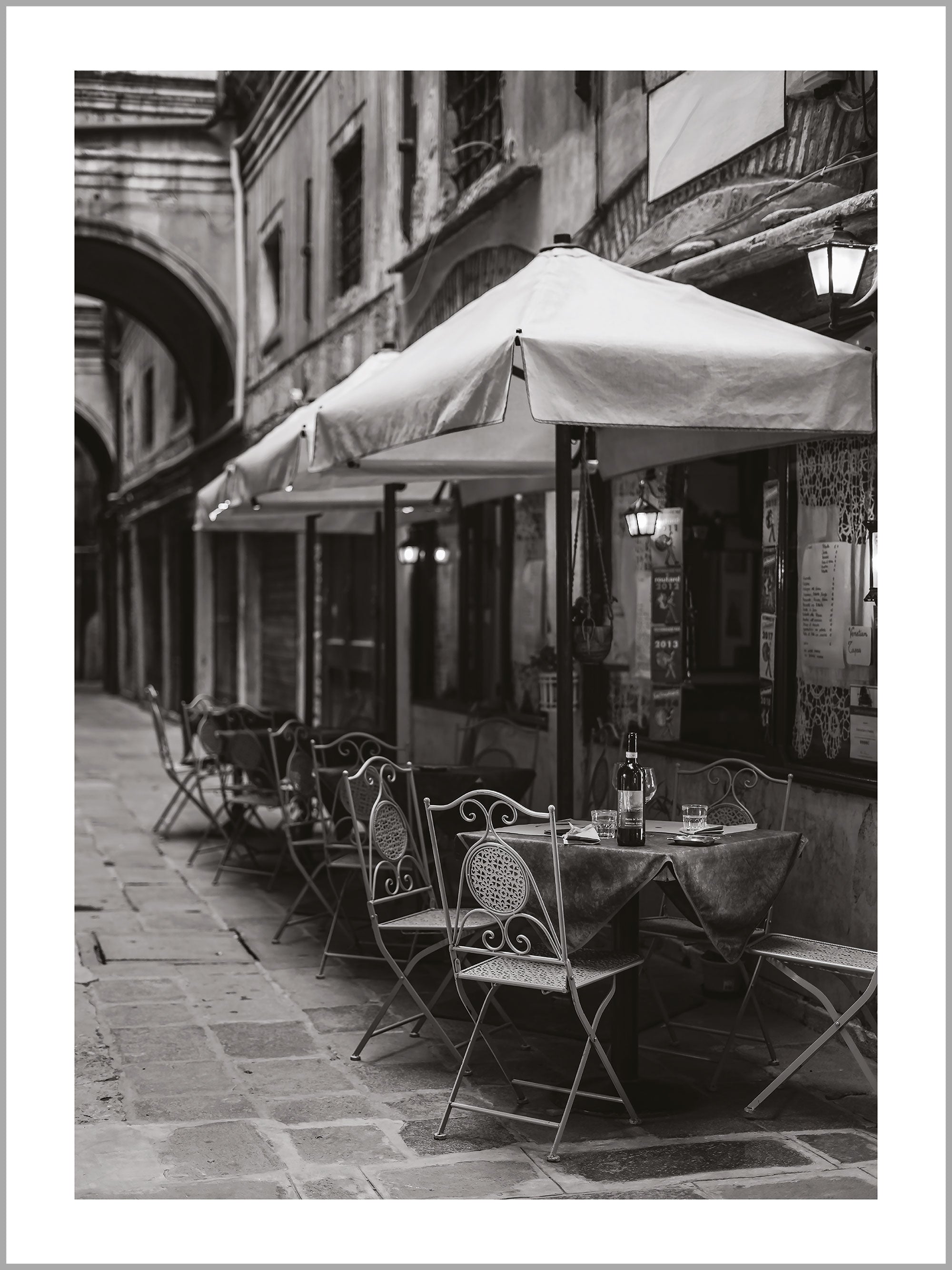 Paris Café Street Print
