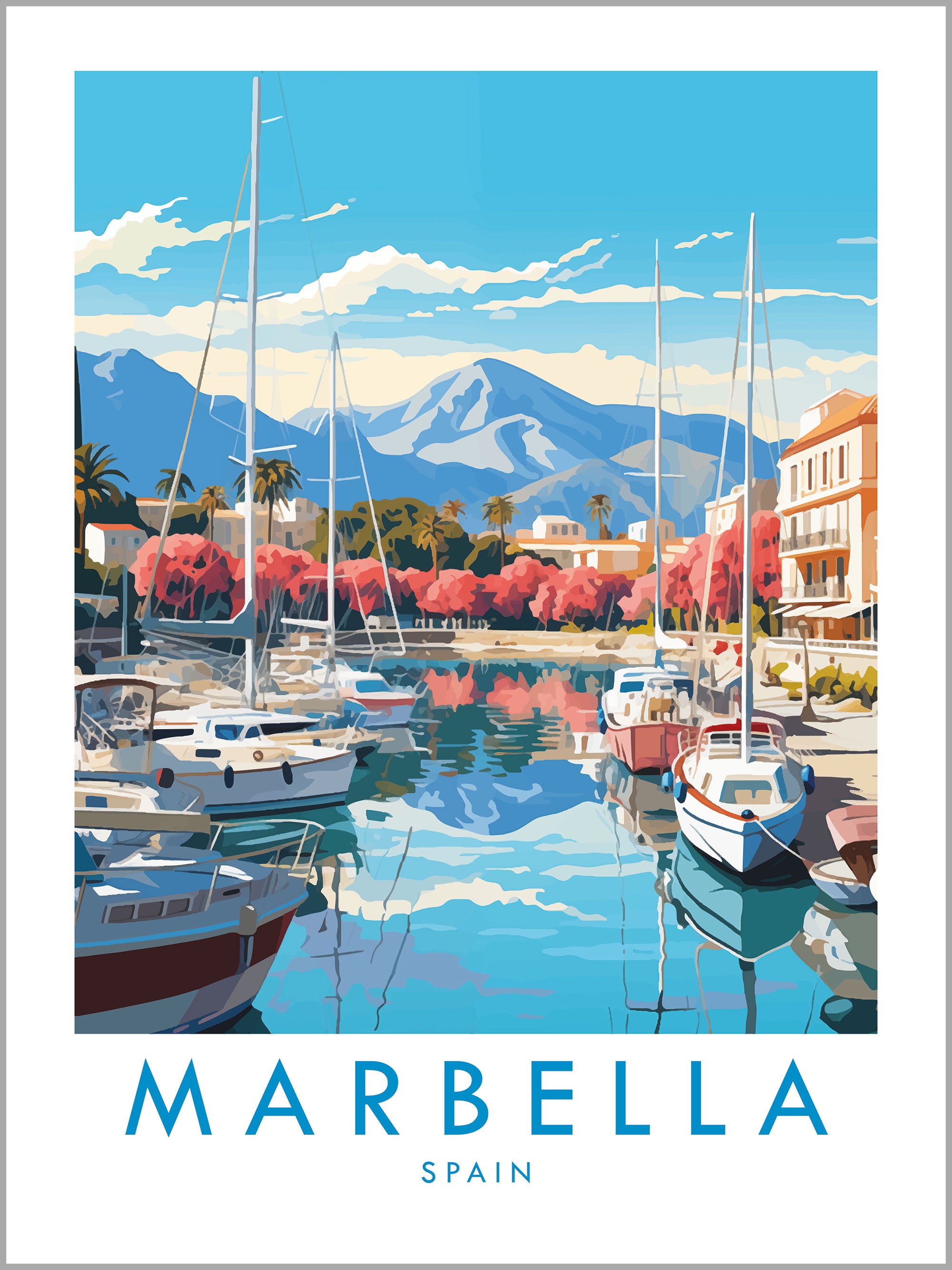 Marbella Travel Print