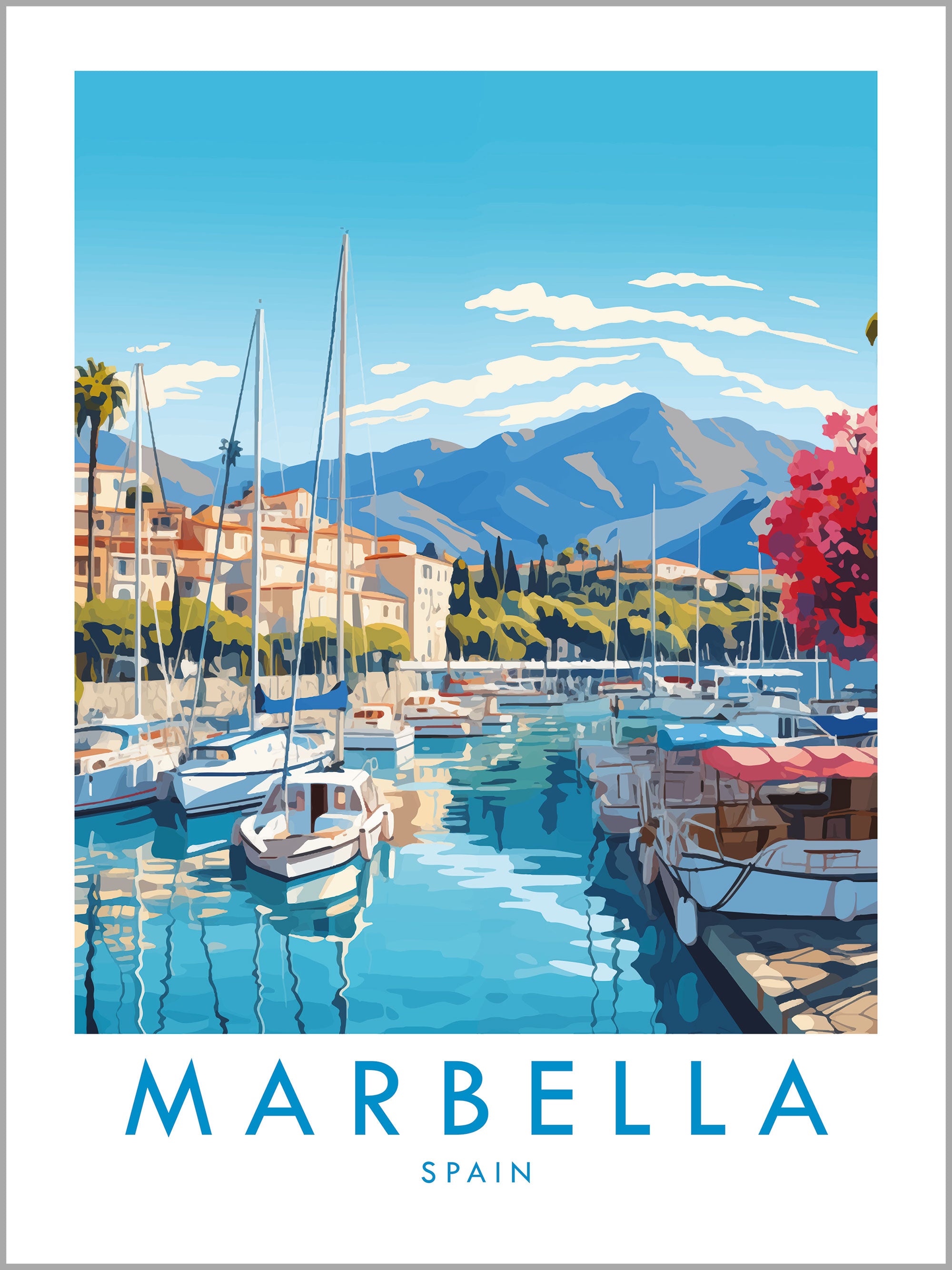 Marbella Travel Print