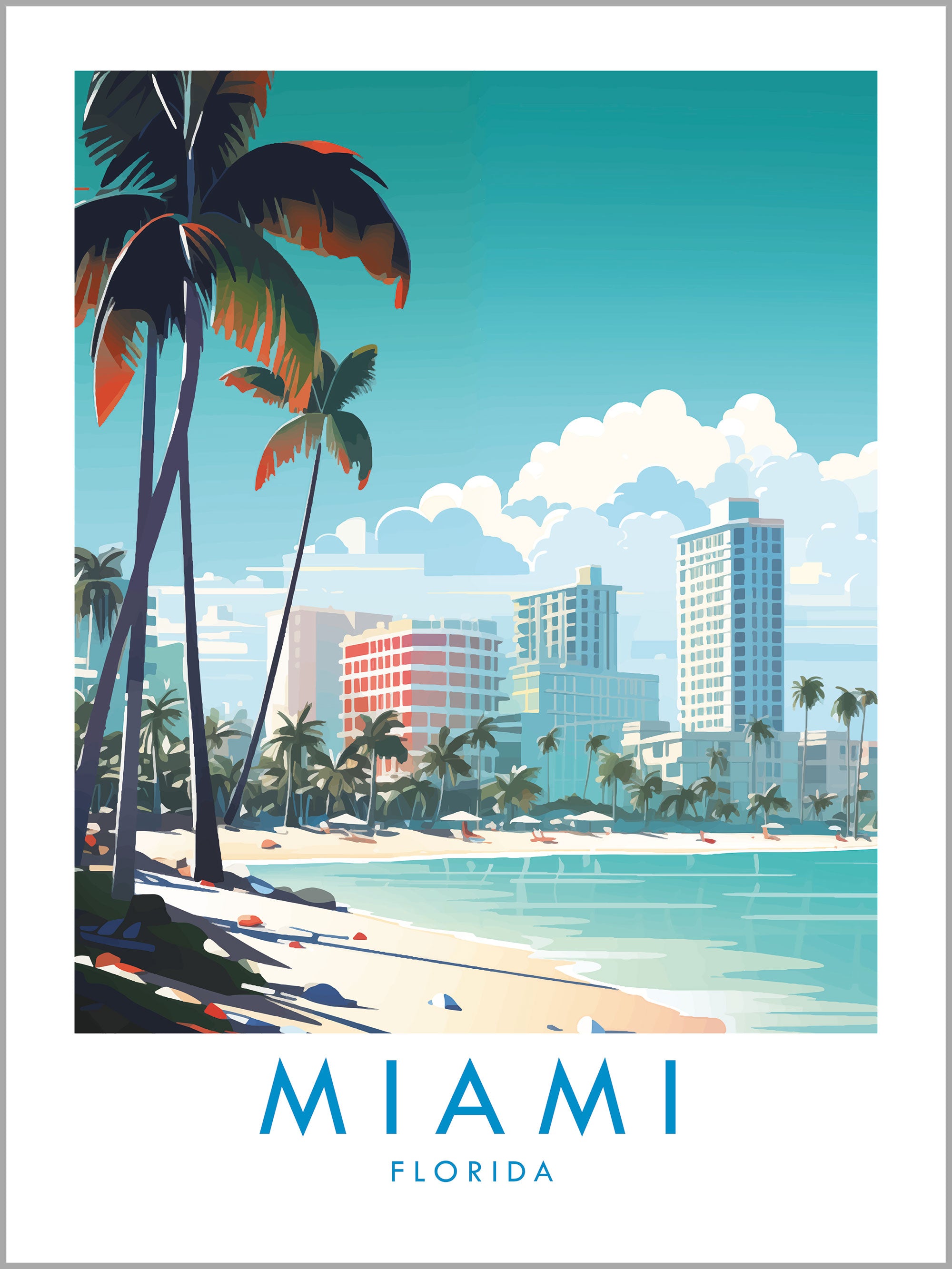 Miami Travel Print