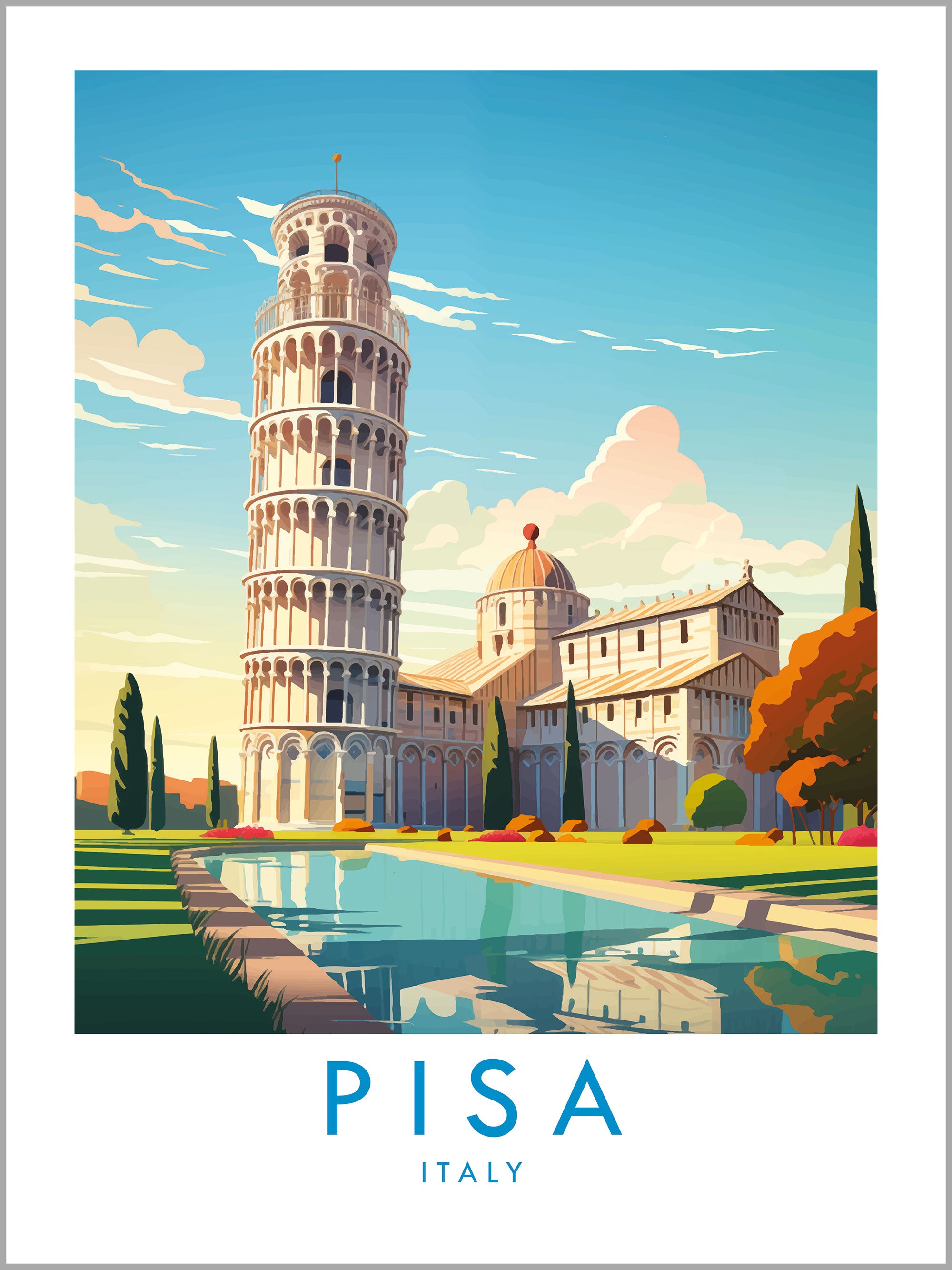 Pisa Travel Print