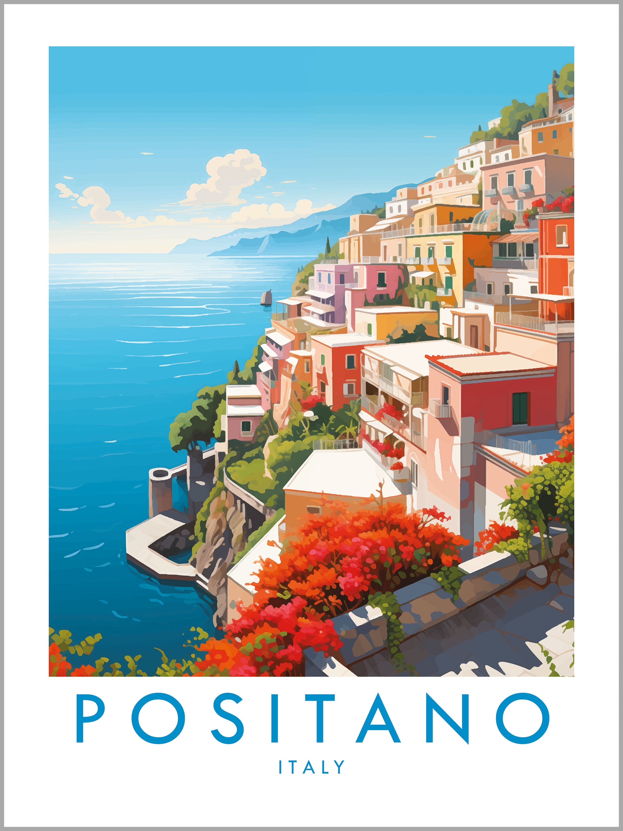 Positano Travel Print