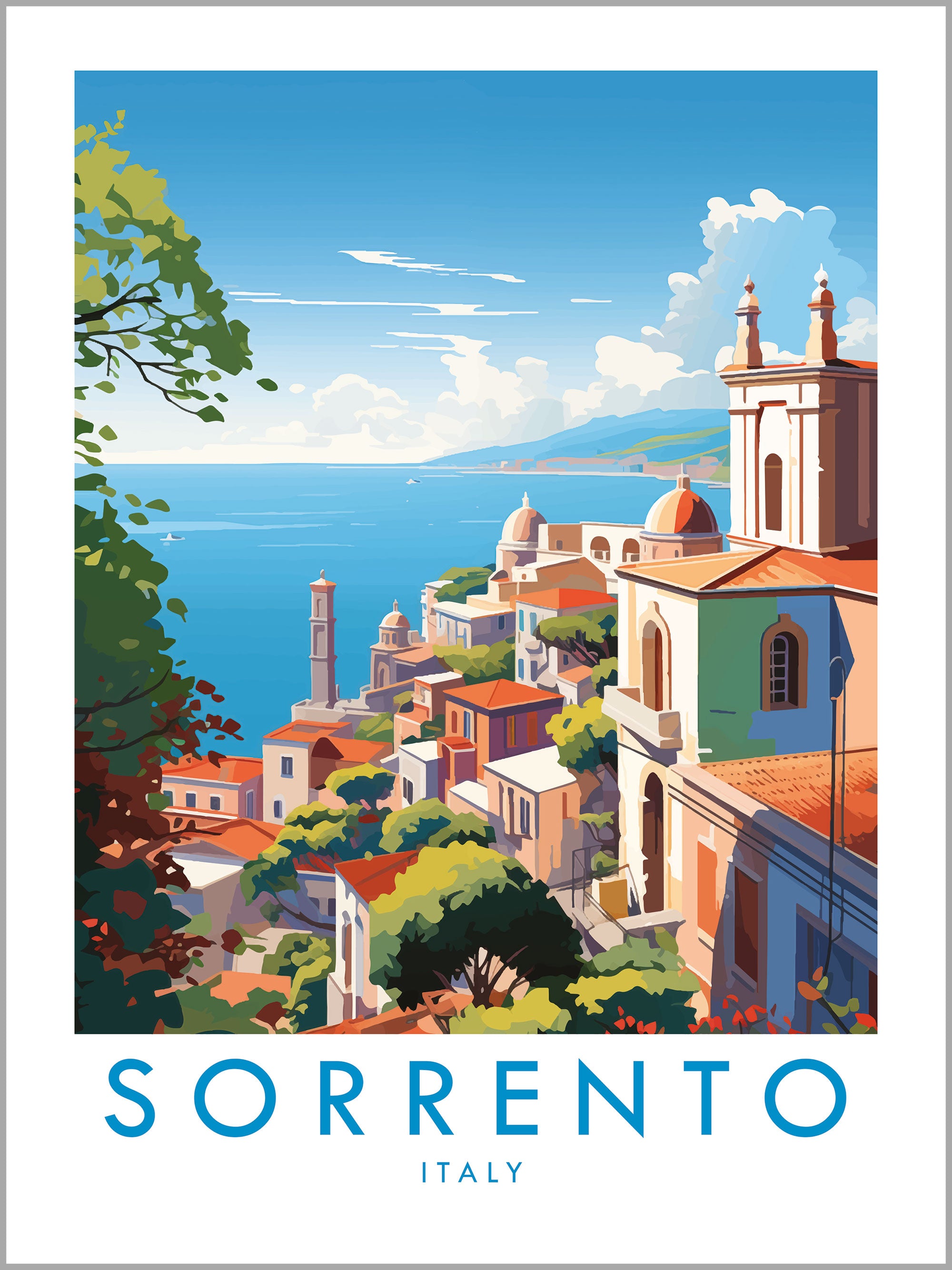 Sorrento Travel Print