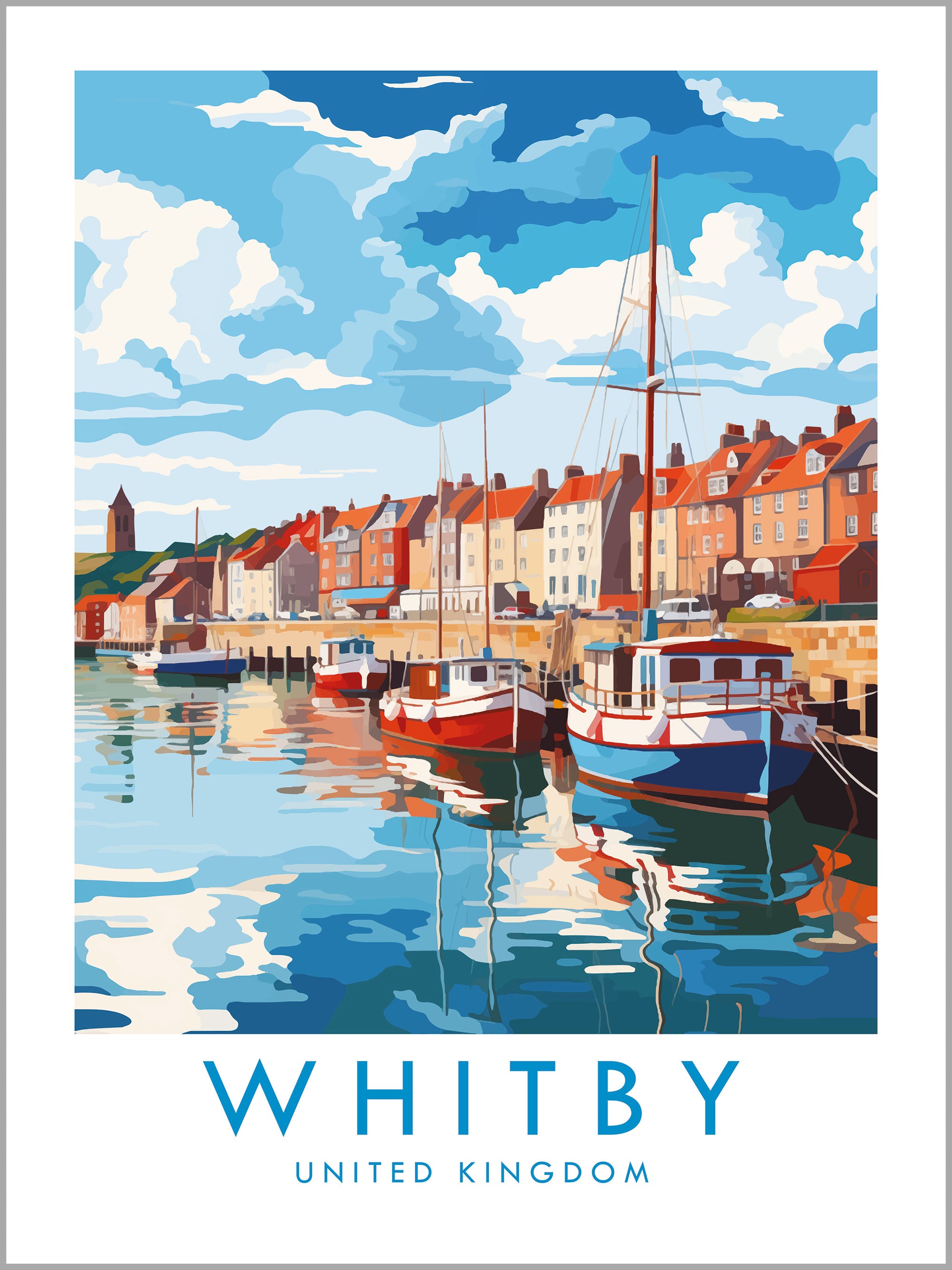 Whitby Travel Print