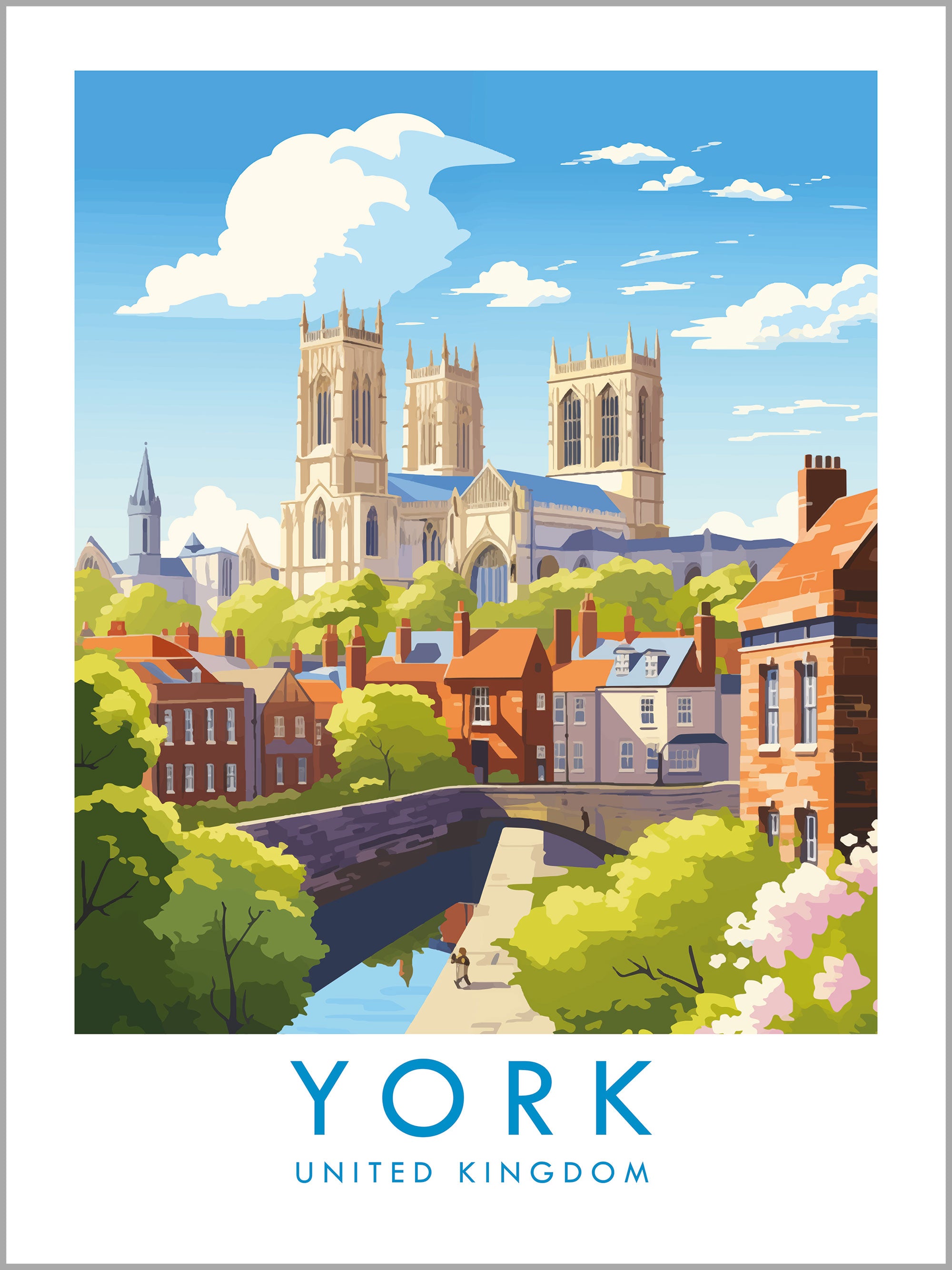 York Travel Print