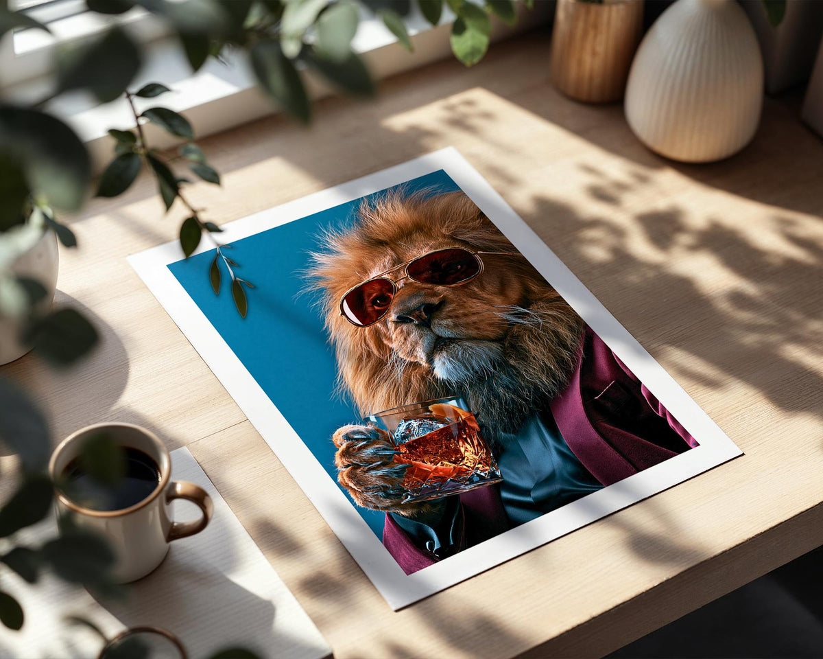 Lion Bar Print
