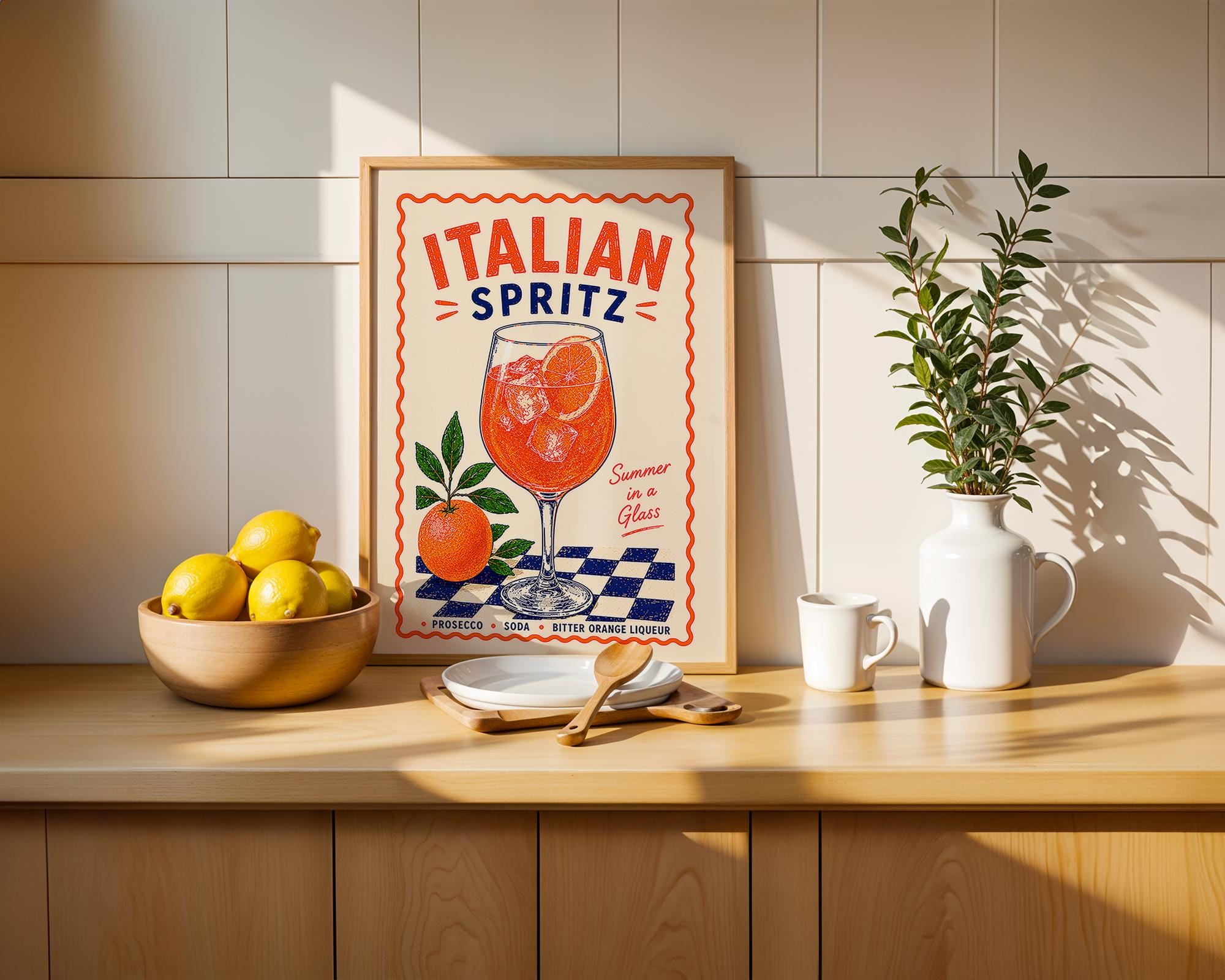 Italian Spritz Cocktail Print