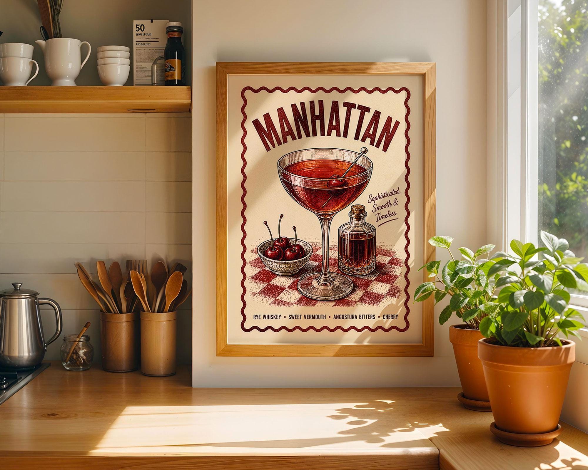 Manhattan Cocktail Print