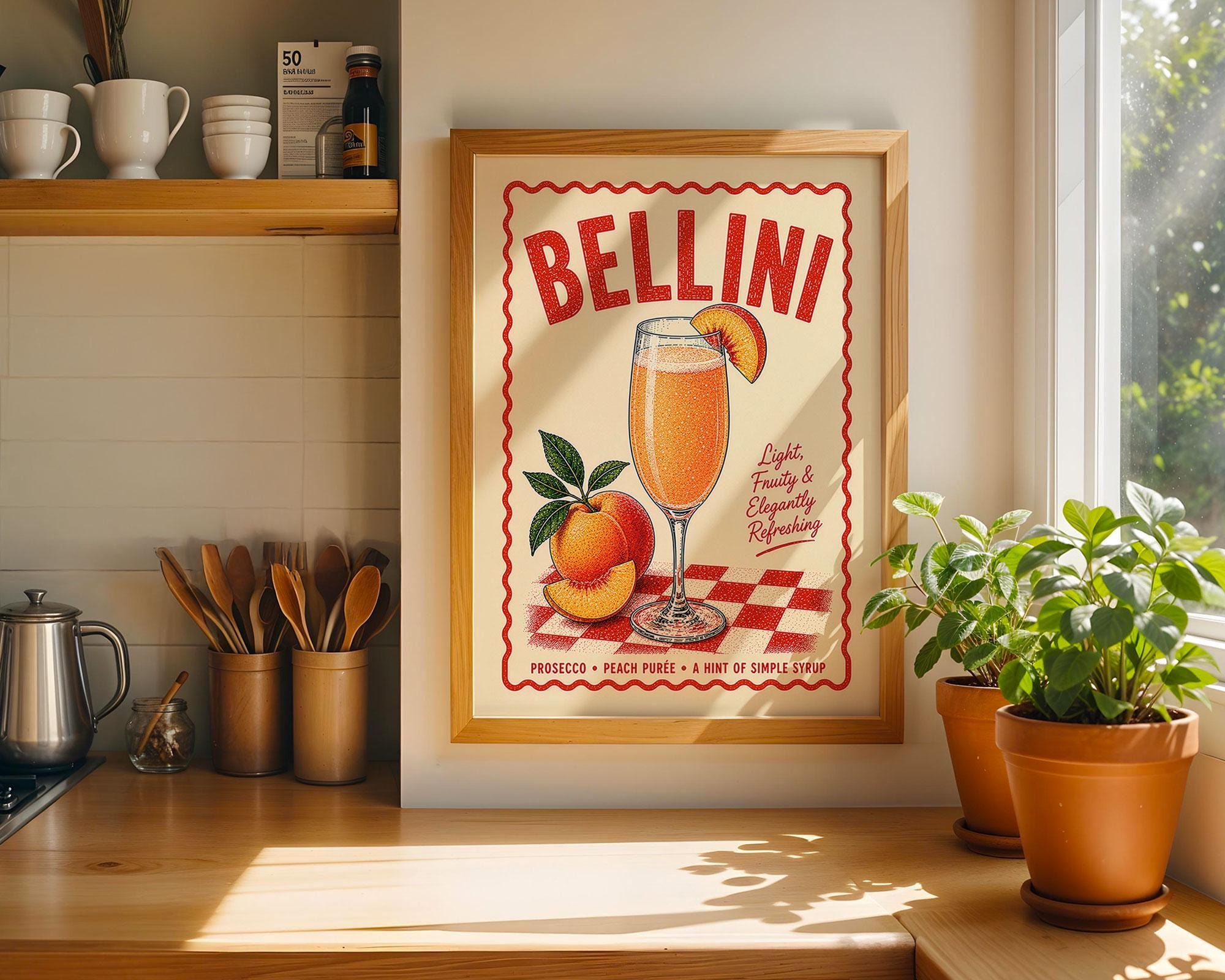 Bellini Cocktail Print