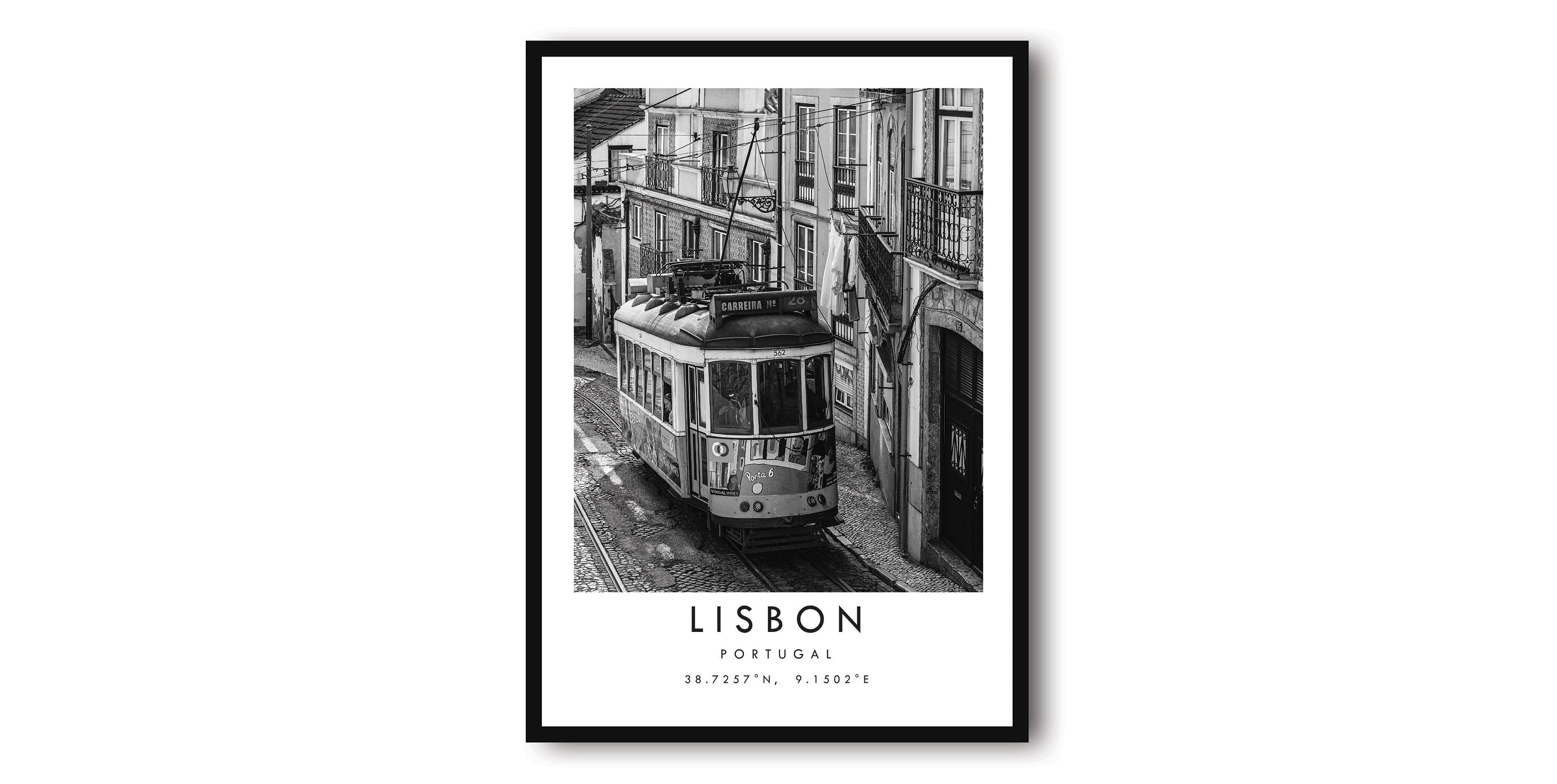 Lisbon Travel Print, Lisbon Poster Print, Lisbon Wall Art Minimalist, Lisbon Print, Photography Prints of Lisbon Portugal A1/A2/A3/A4/A5