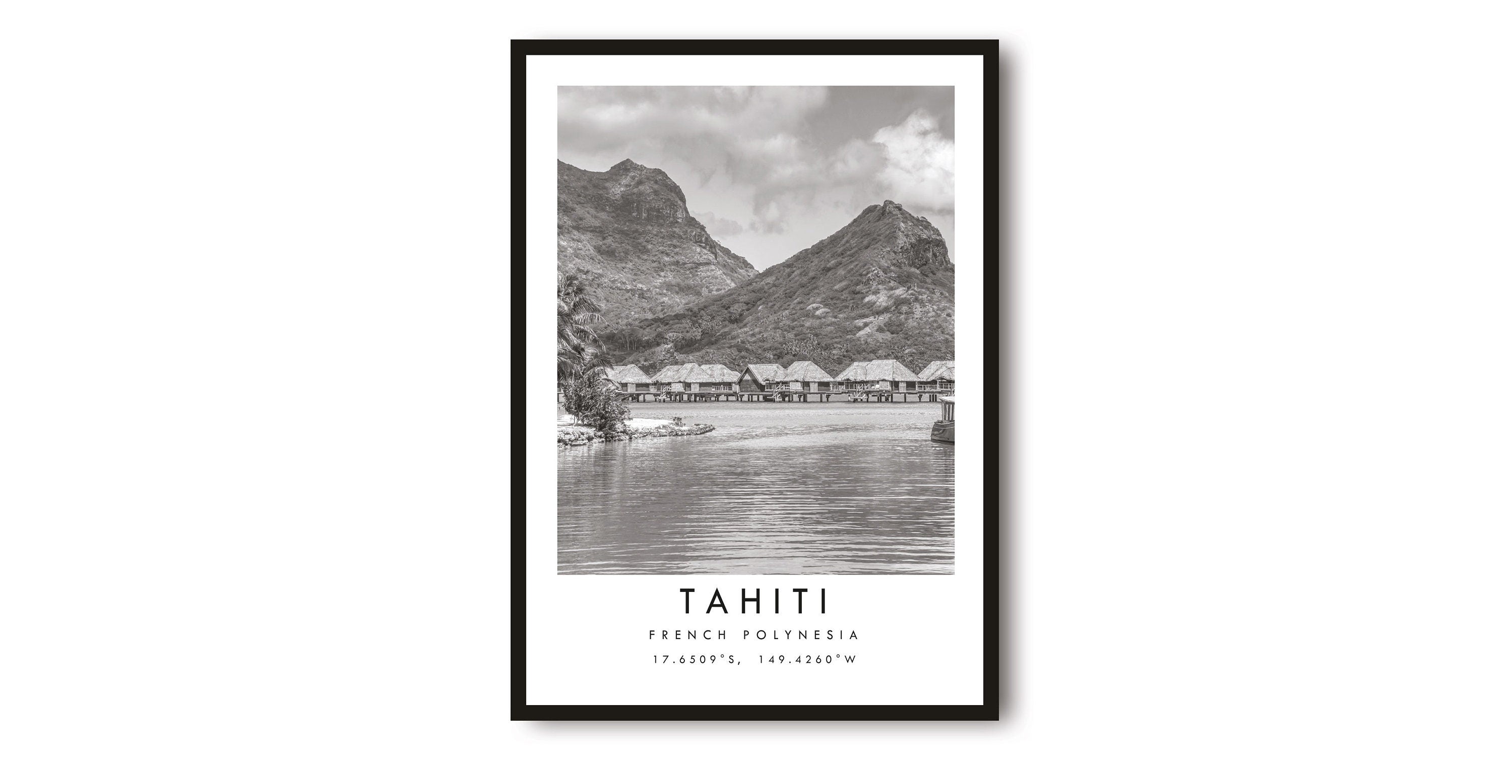 Tahiti Travel Print, Tahiti Poster Print, Tahiti Wall Art Minimalist, Photography Prints of Tahiti A1/A2/A3/A4/A5