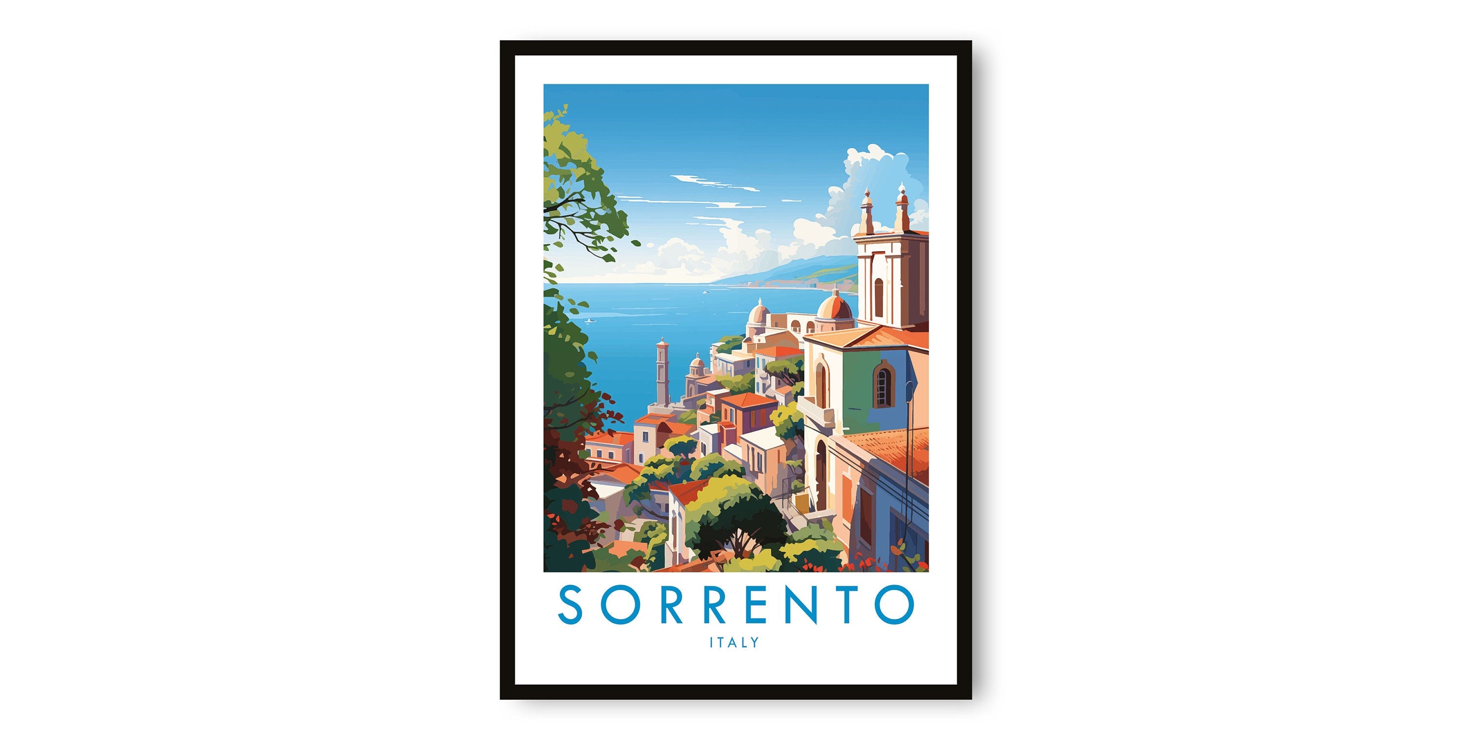 Sorrento Travel Print, Sorrento Travel Poster, Italy Print, Travel Decor, Popular Print, Birthday Gift, A1/A2/A3/A4/A5
