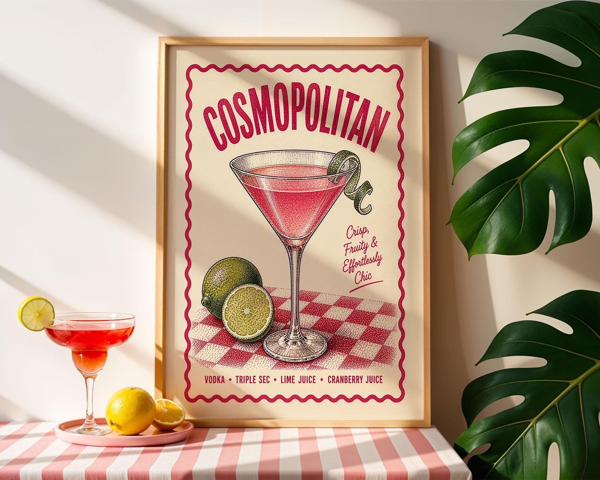 Cosmopolitan Cocktail Print