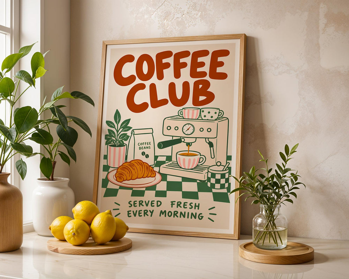 Coffee Club Print