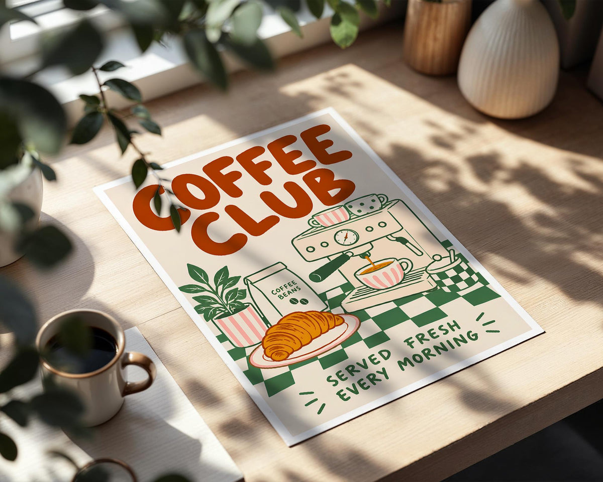 Coffee Club Print