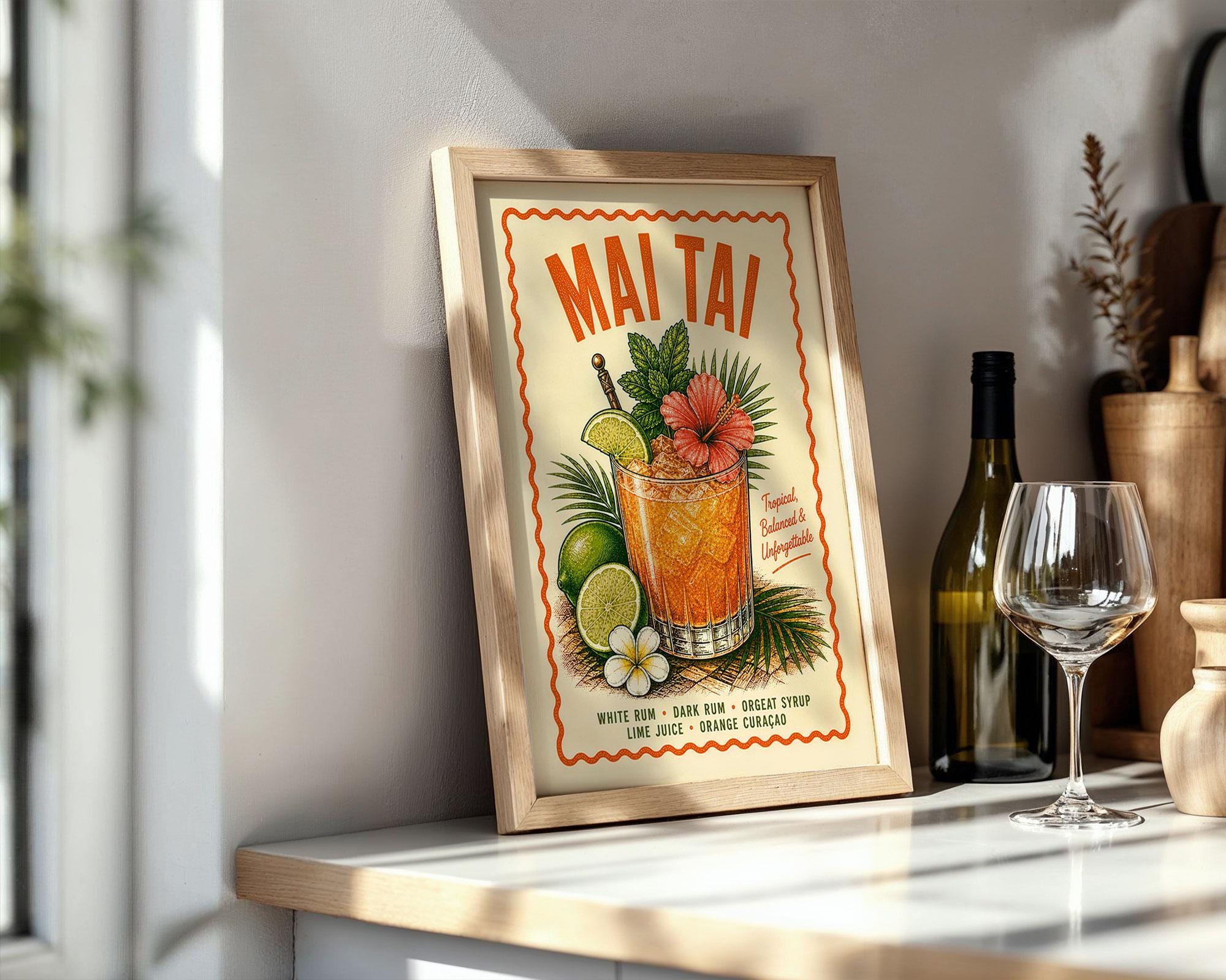 Mai Tai Cocktail Print