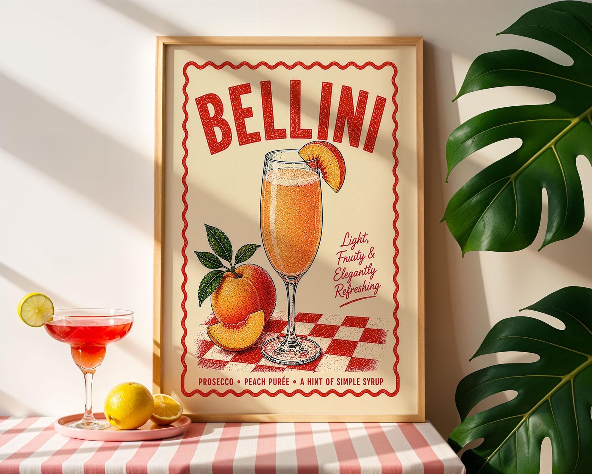 Bellini Cocktail Print