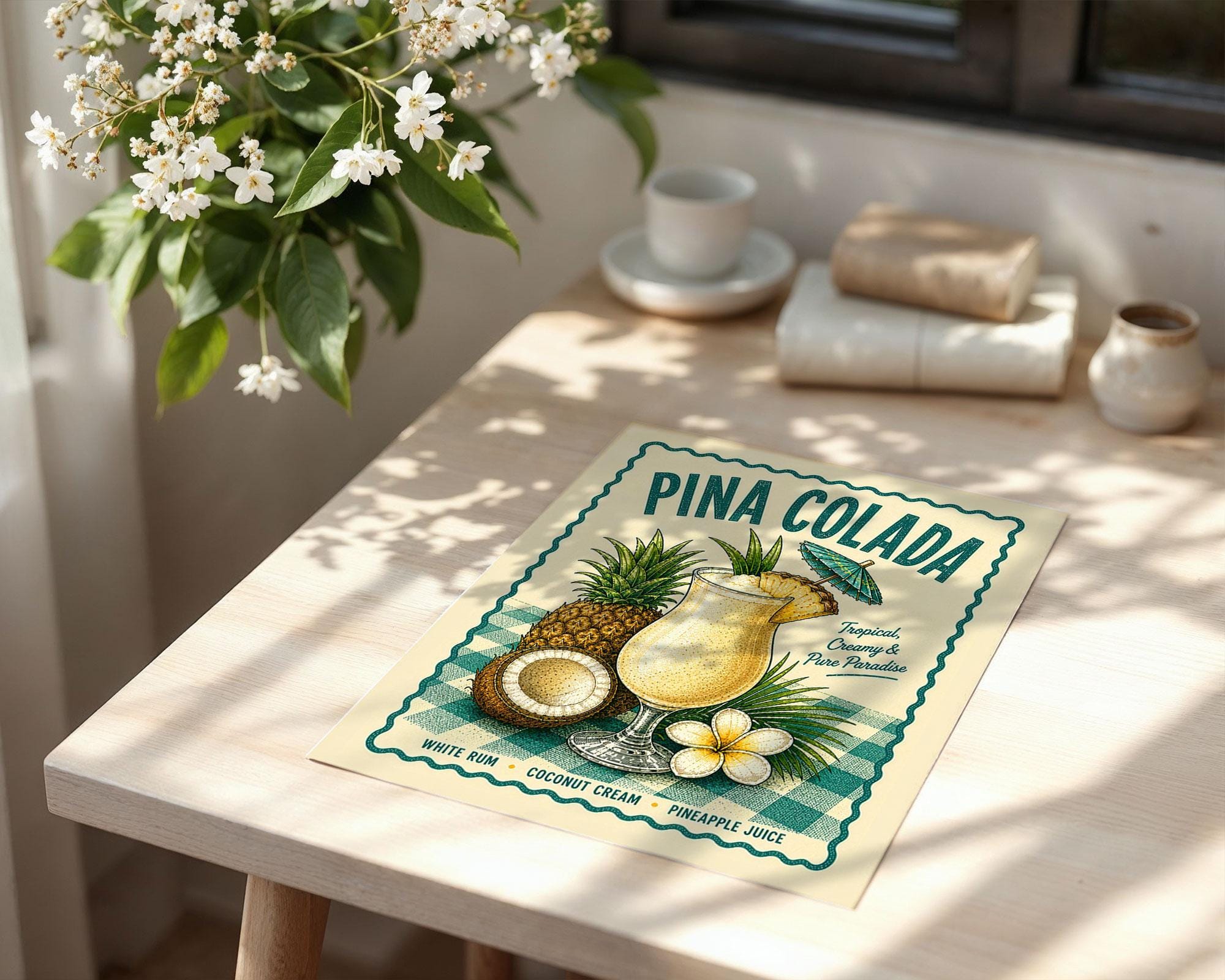 Piña Colada Cocktail Print