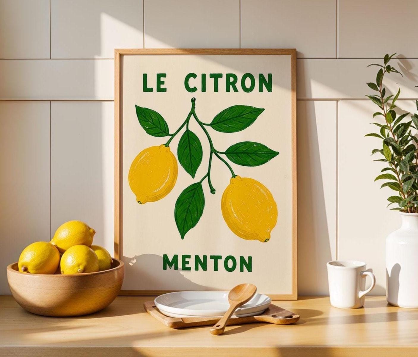 Le Citron Menton Print