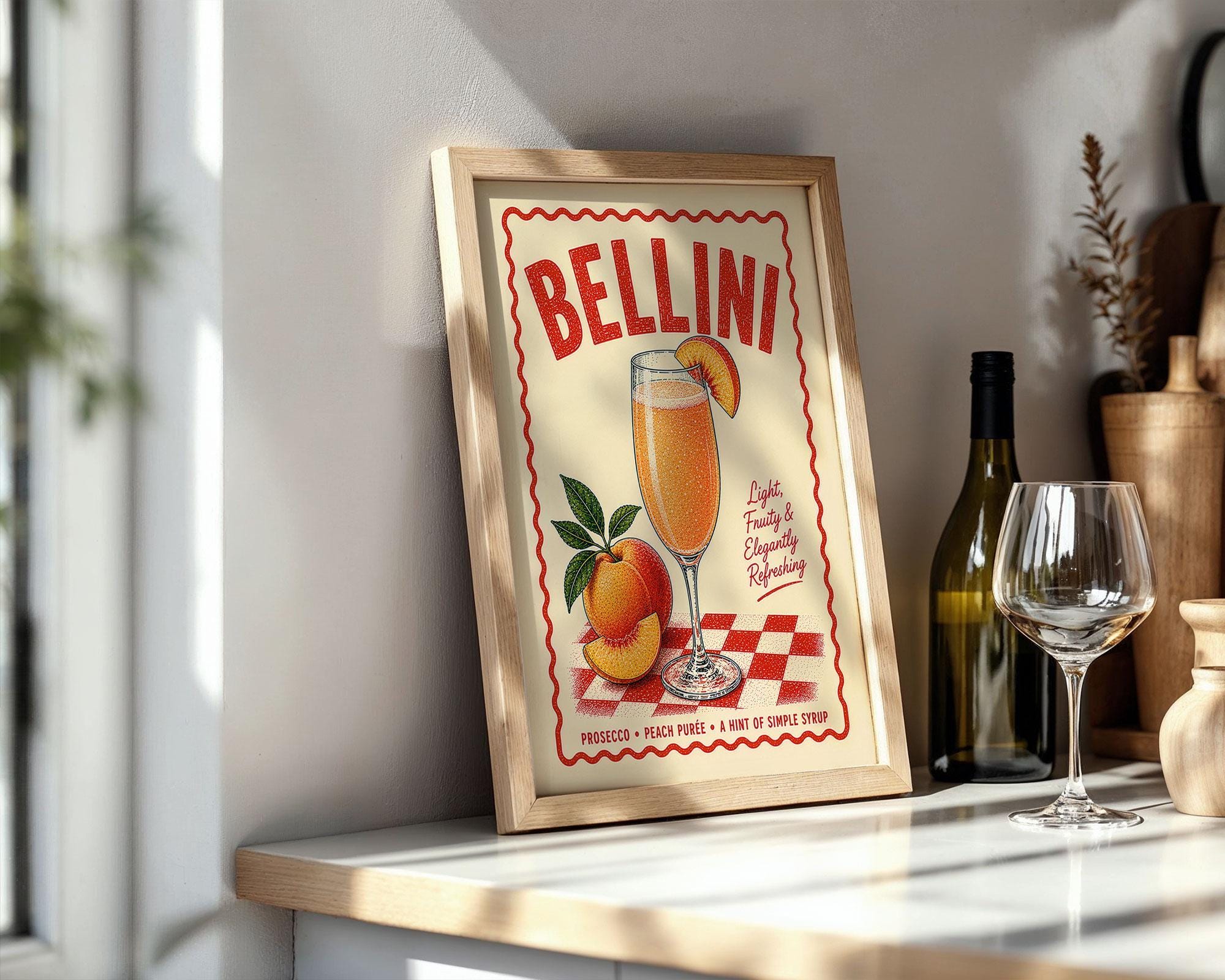 Bellini Cocktail Print