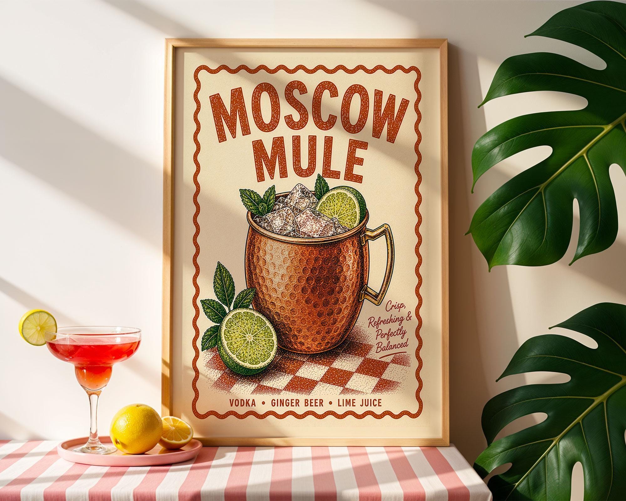 Moscow Mule Cocktail Print