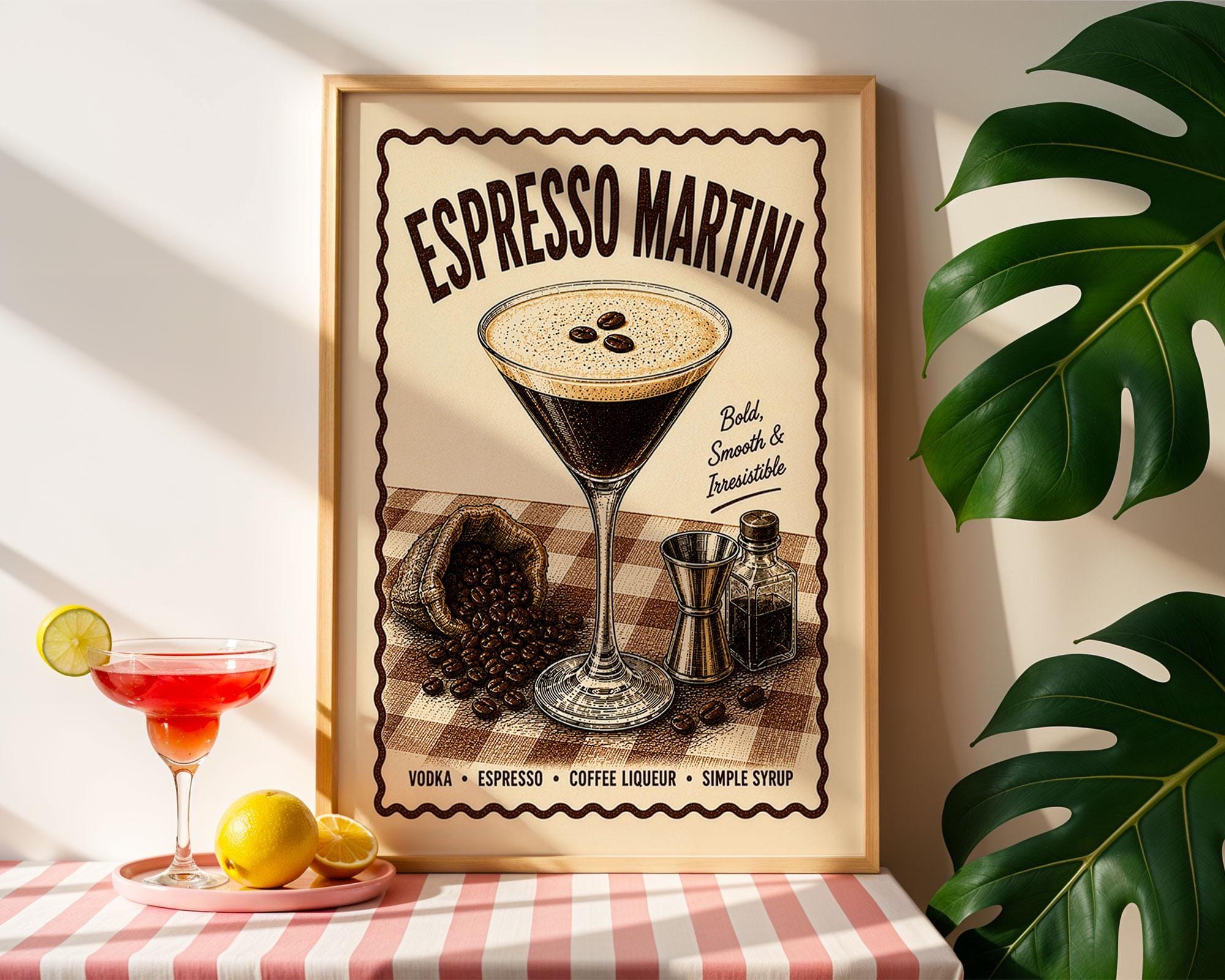 Espresso Martini Cocktail Print