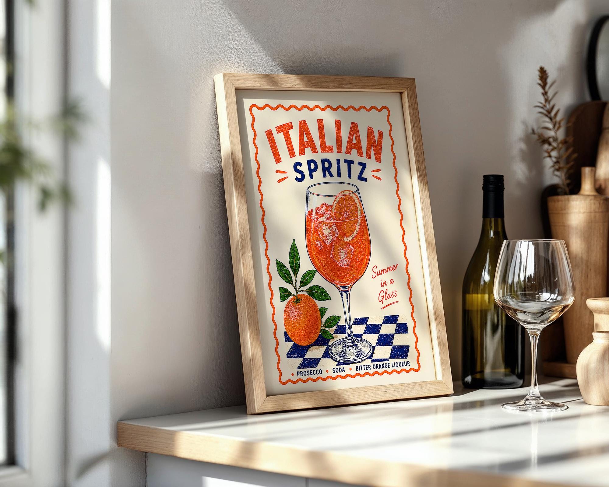 Italian Spritz Cocktail Print