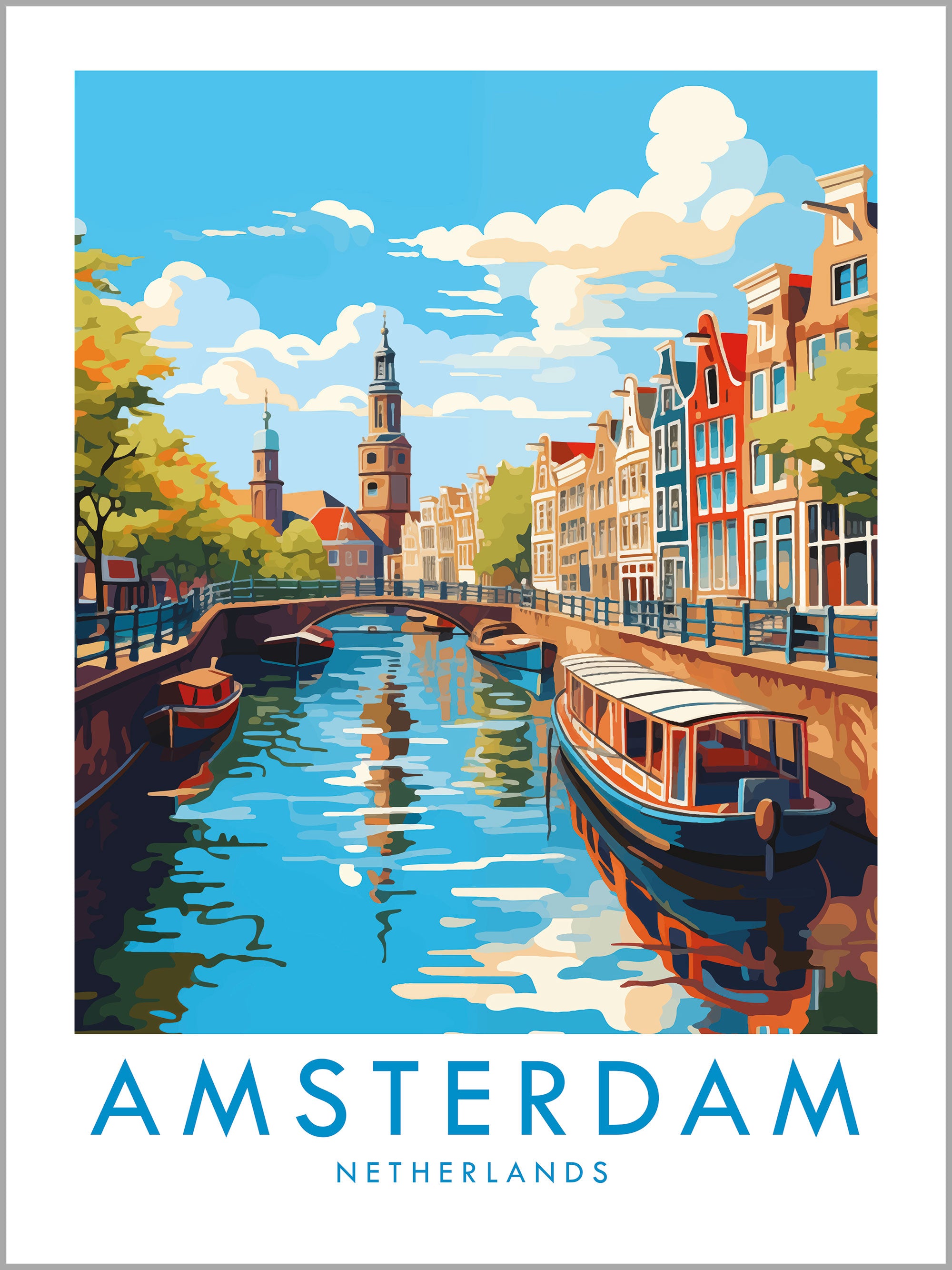 Amsterdam Travel Print
