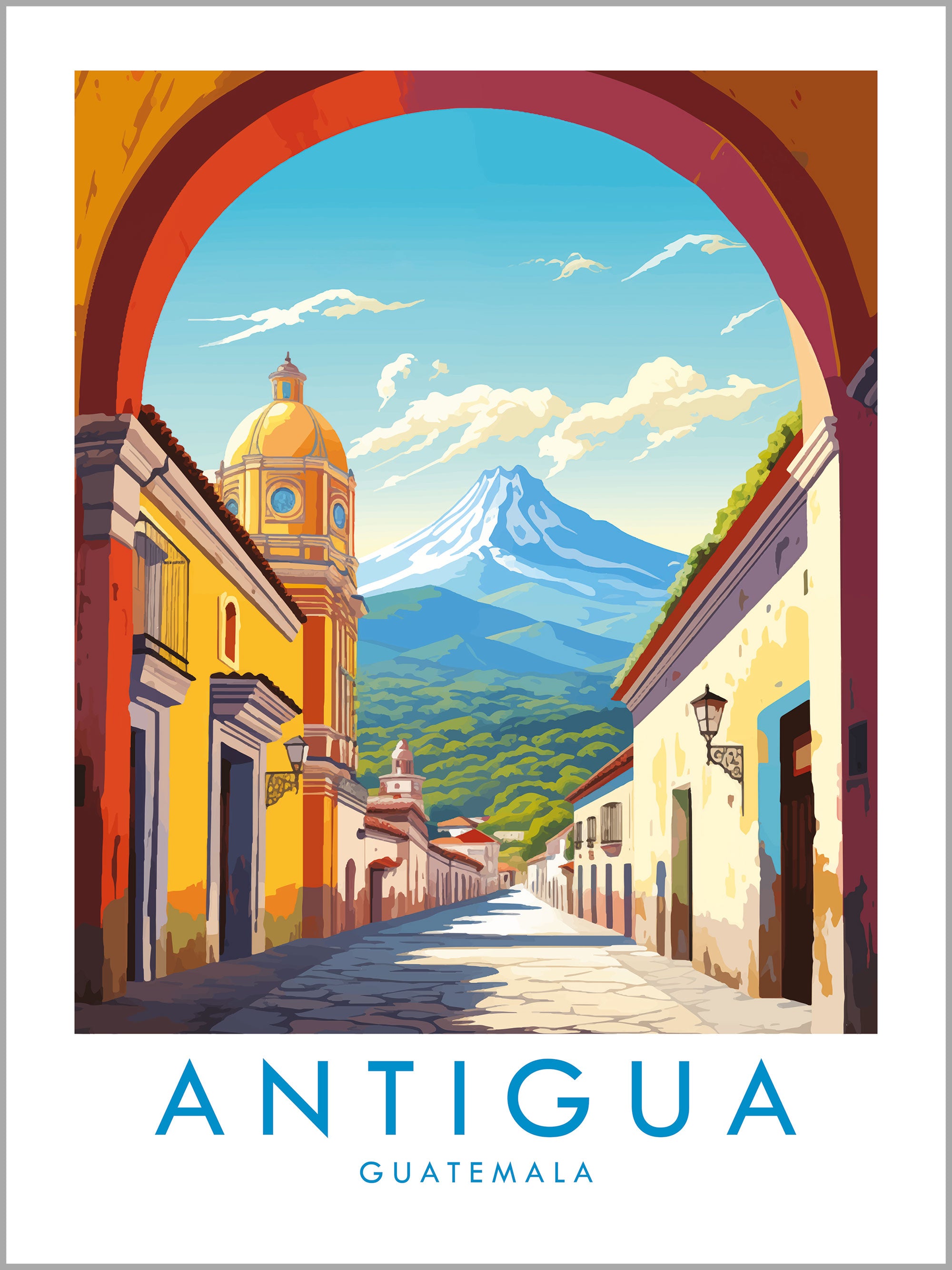 Antigua Travel Print