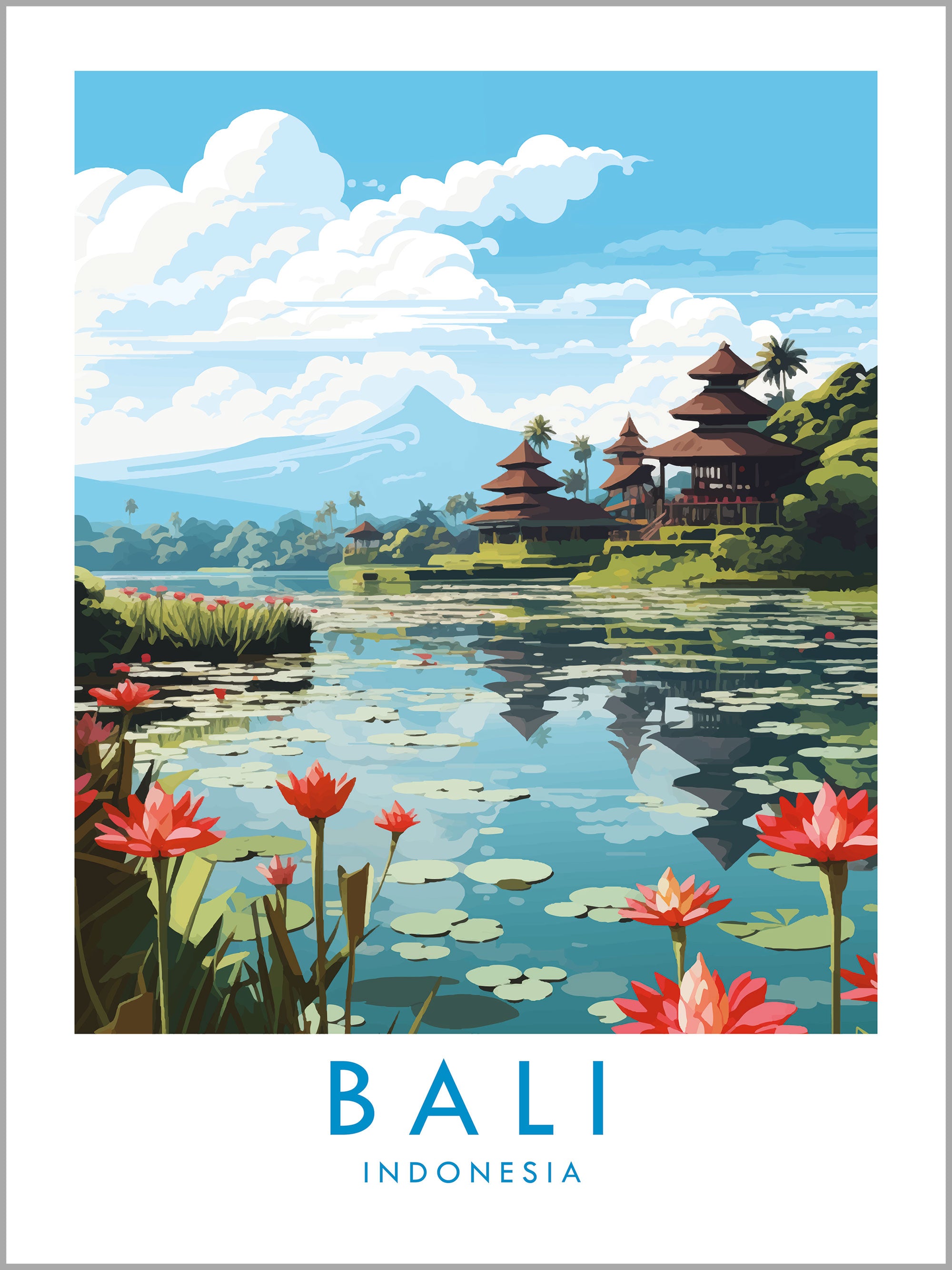 Bali Travel Print