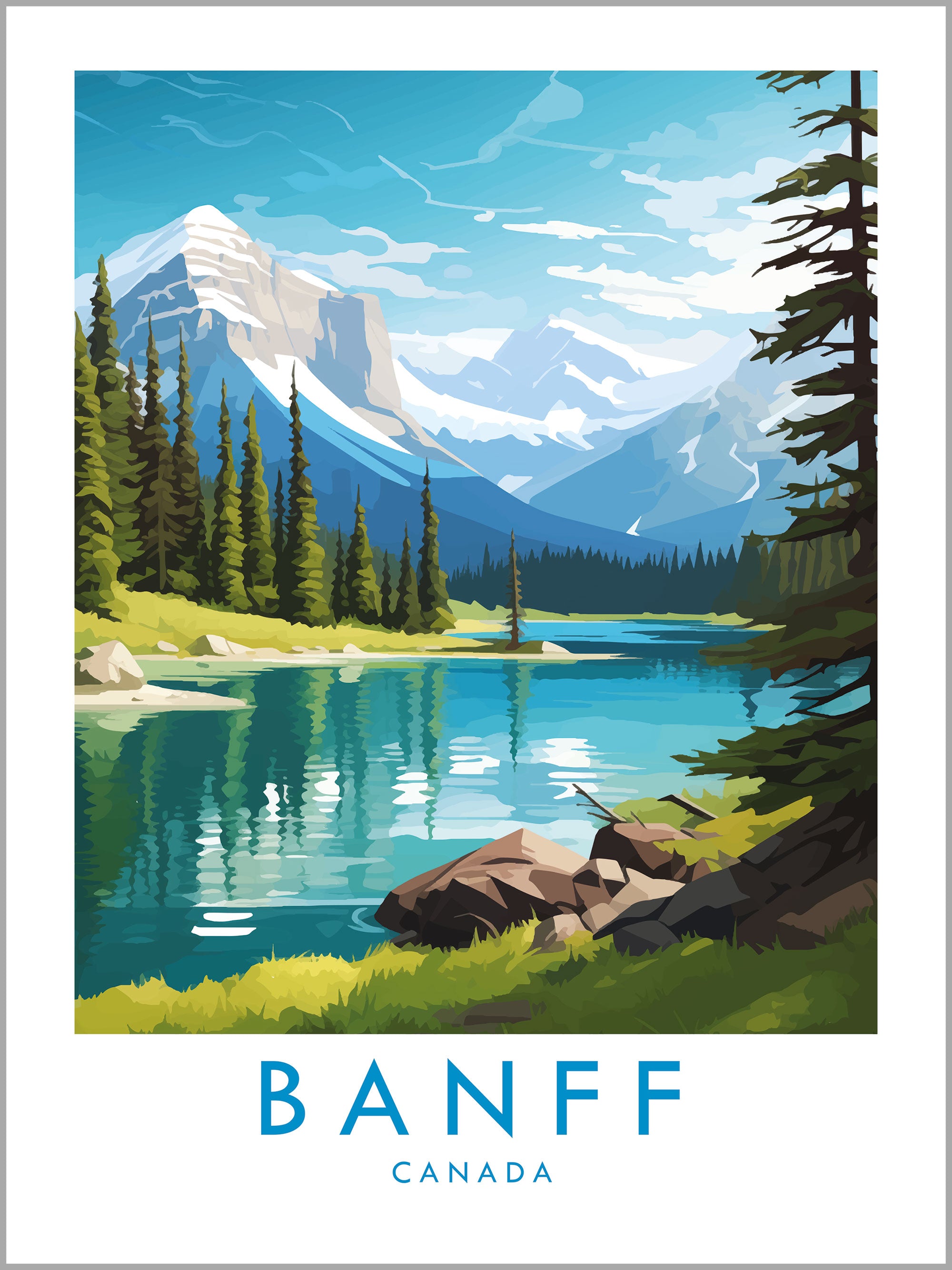 Banff Travel Print