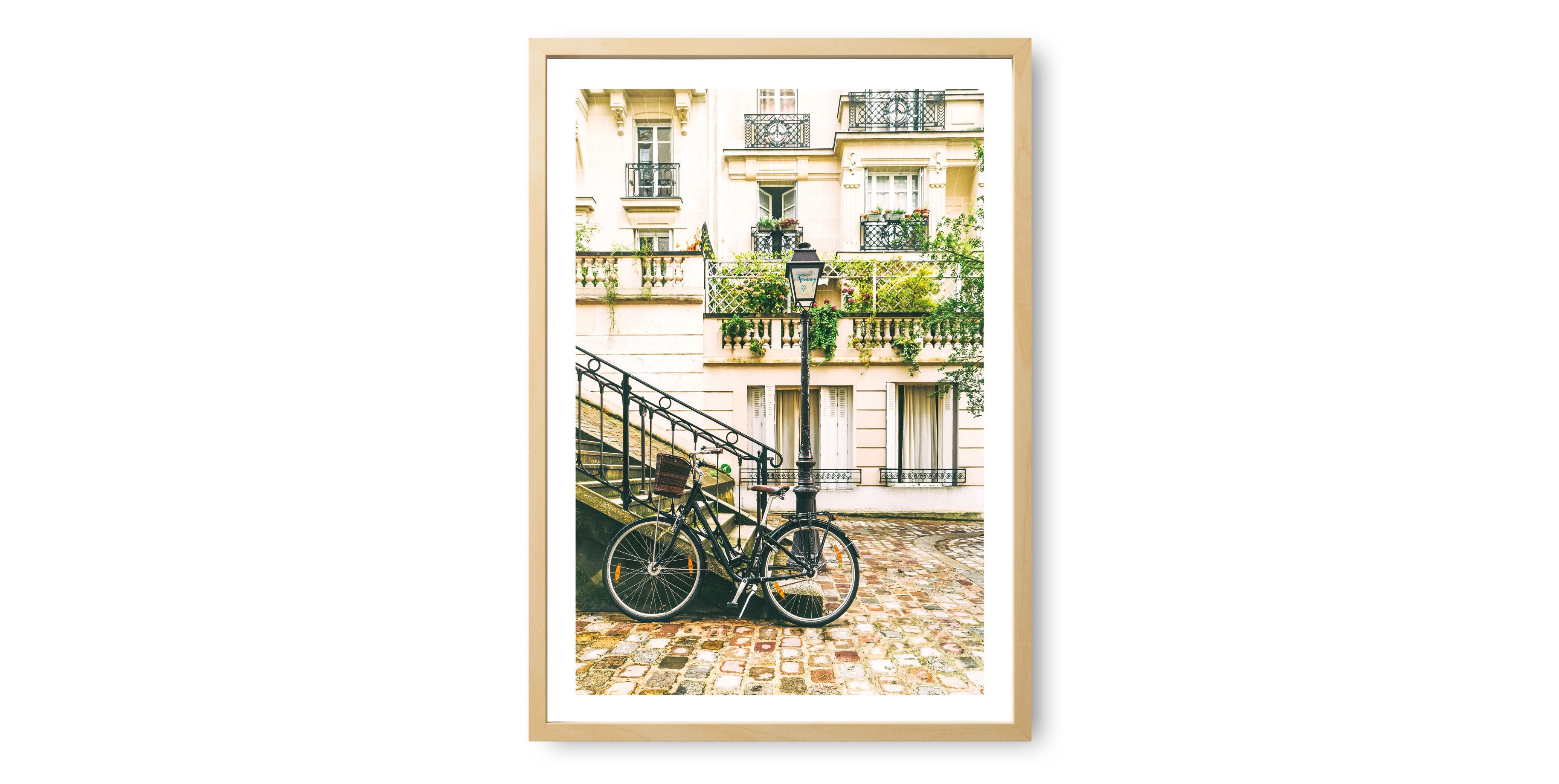 Paris Courtyard Bicycle Print