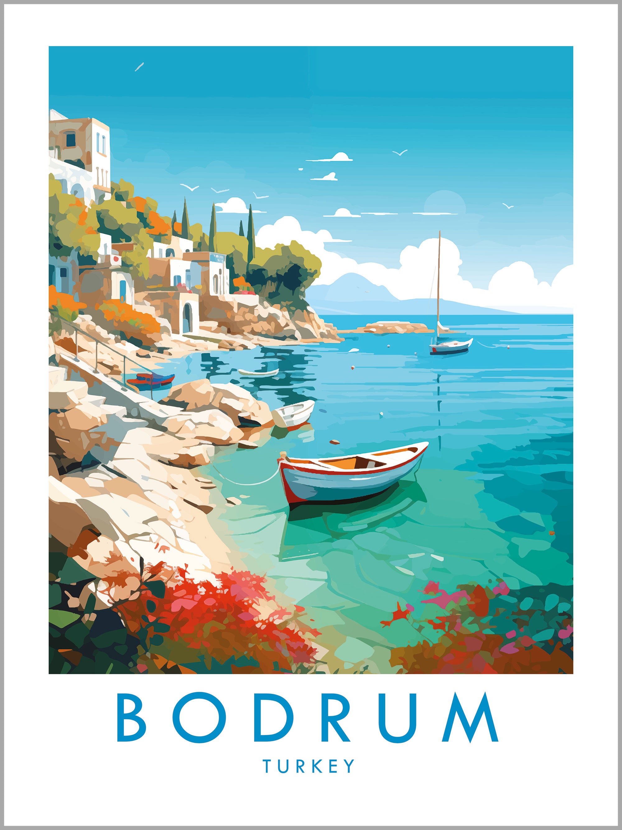 Bodrum Travel Print