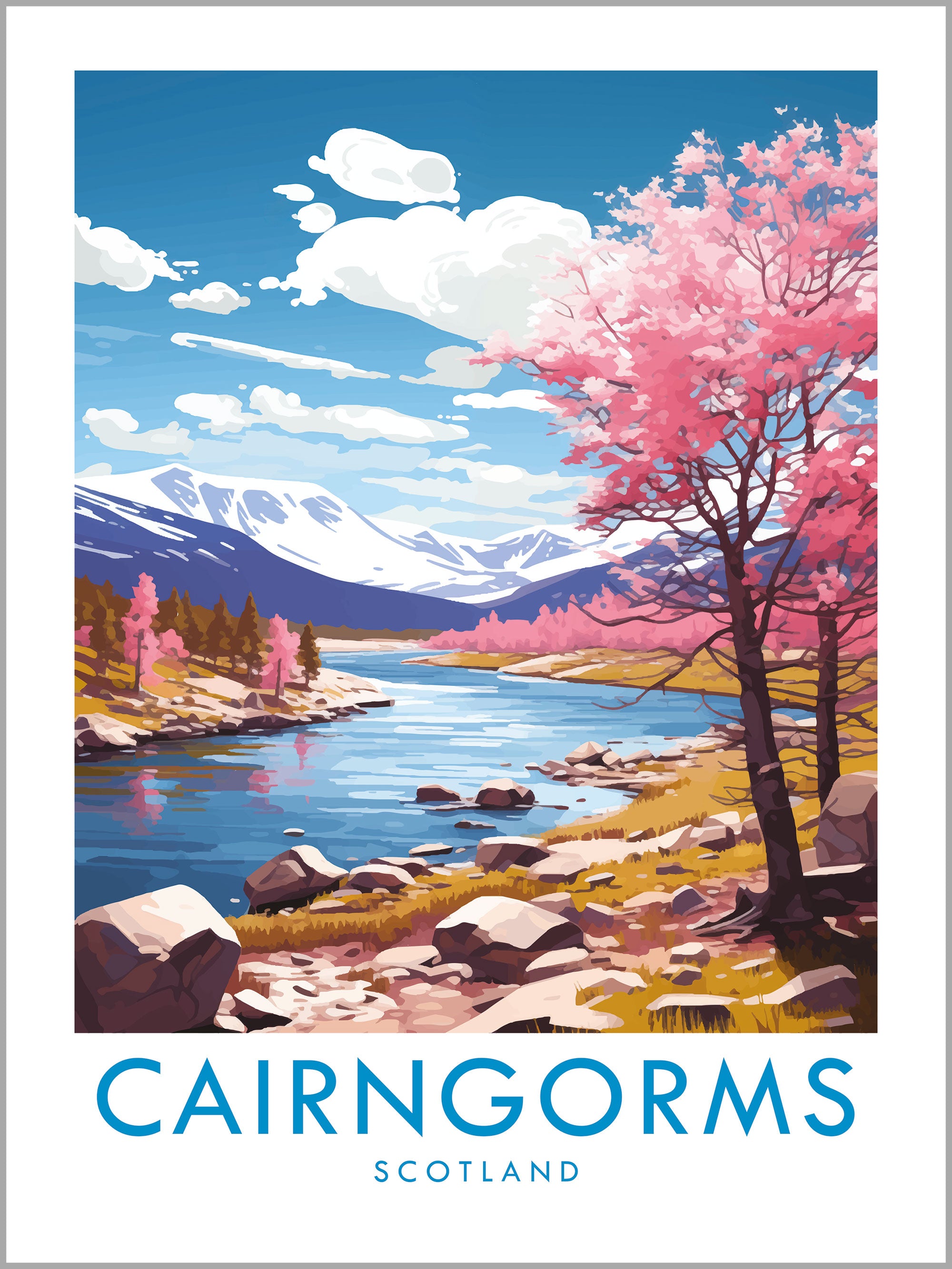 Cairngorms Travel Print