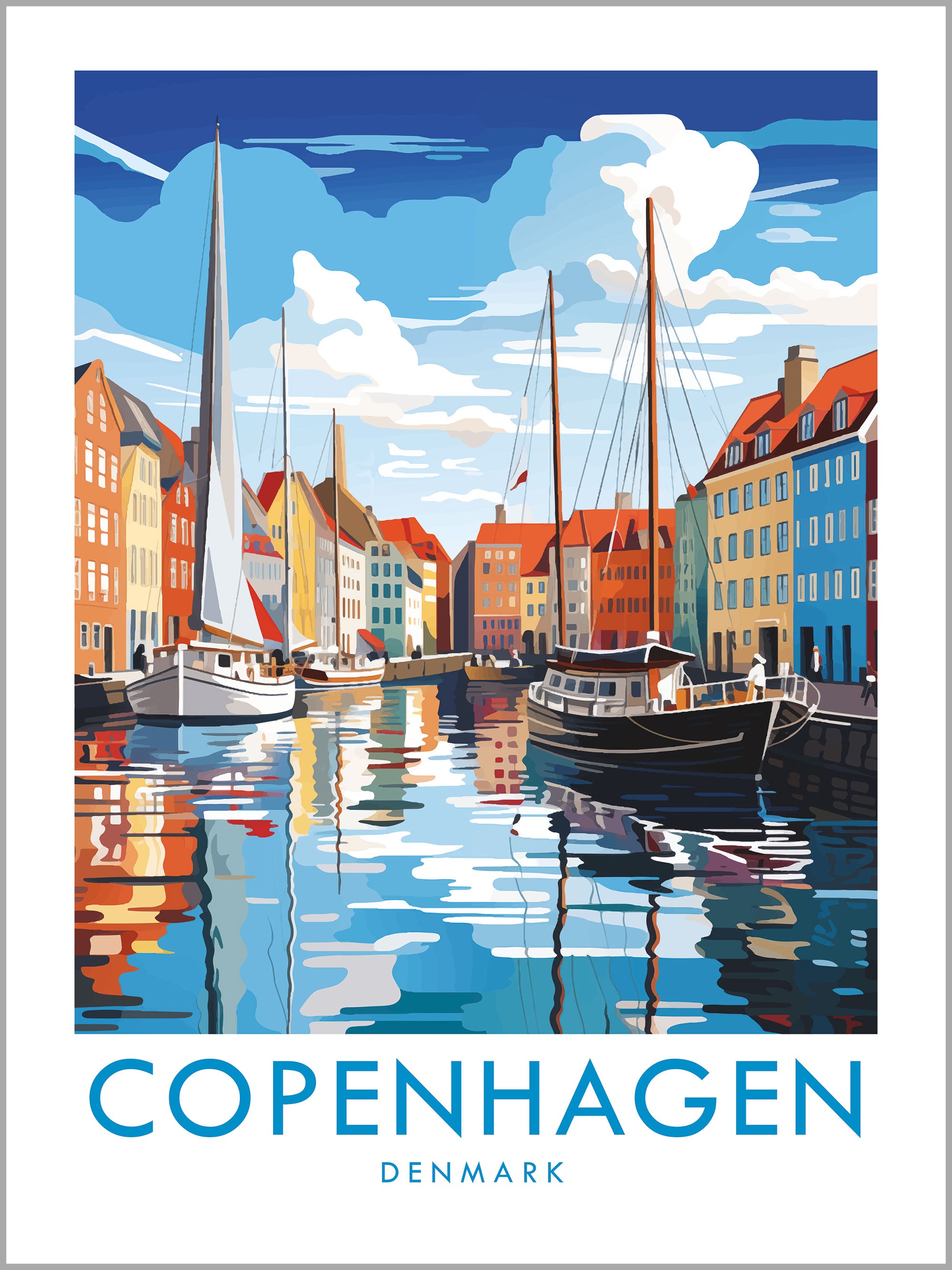 Copenhagen Travel Print