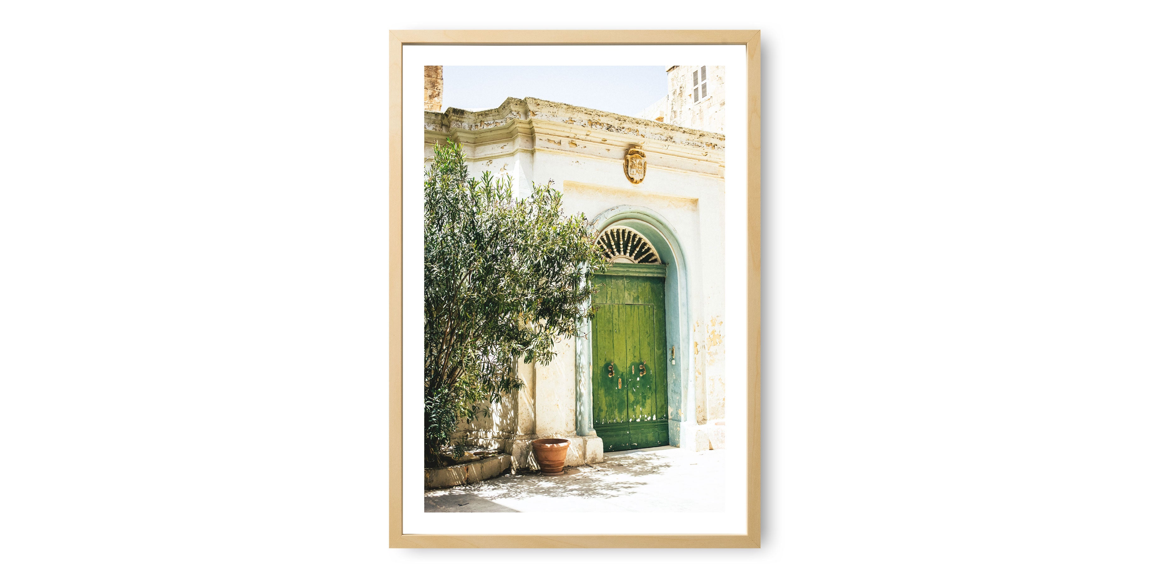 Mediterranean Green Door Print